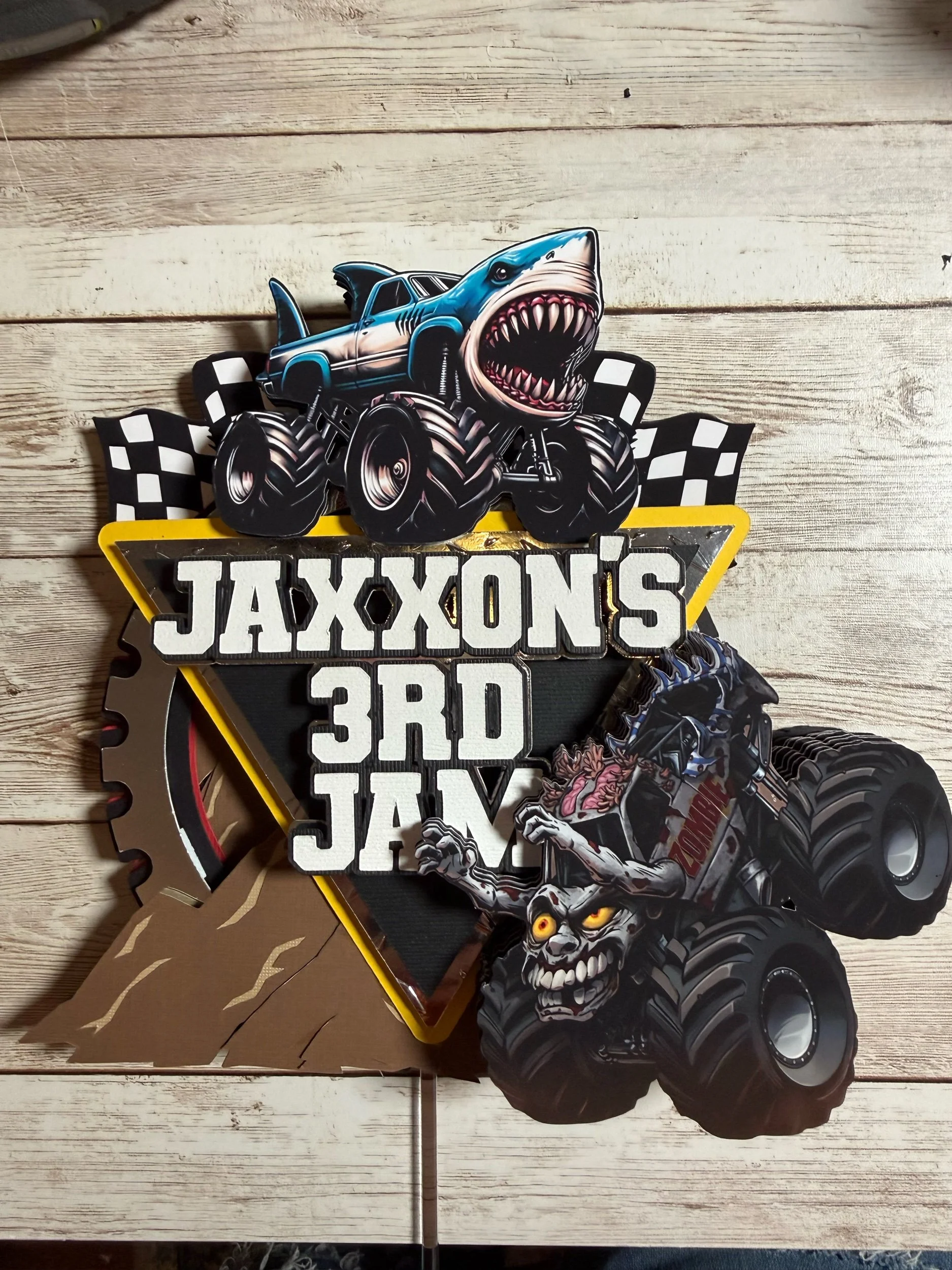 monster cake topper