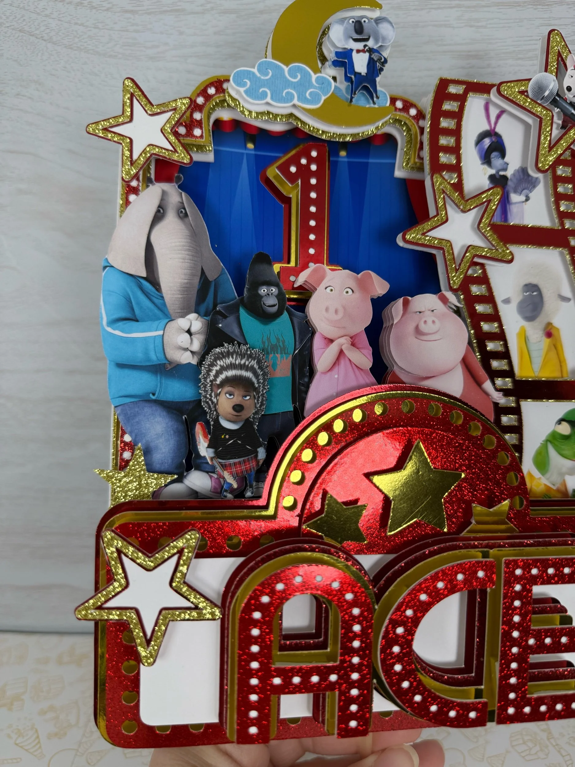 sing cake topper