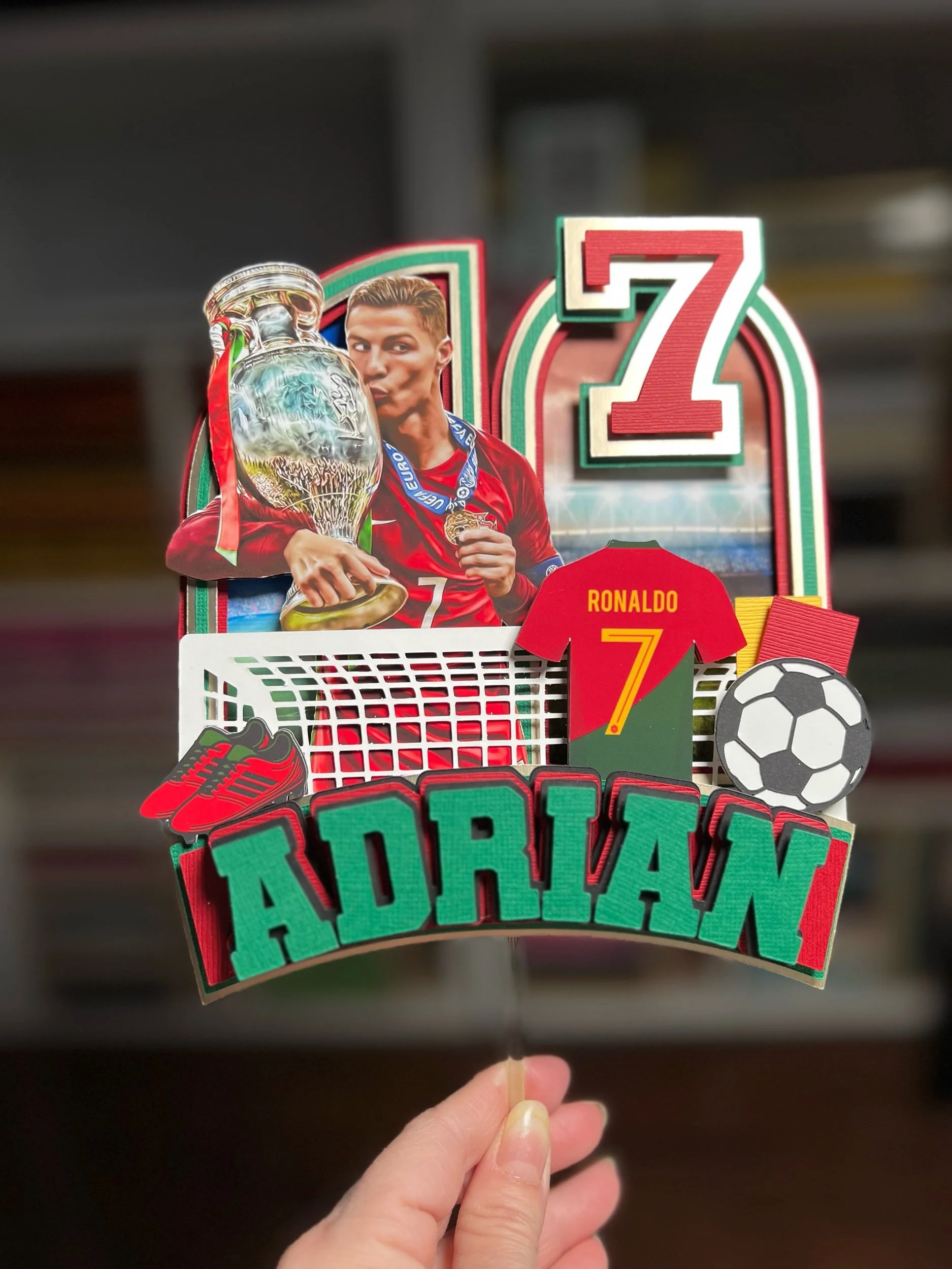 ronaldo cake topper