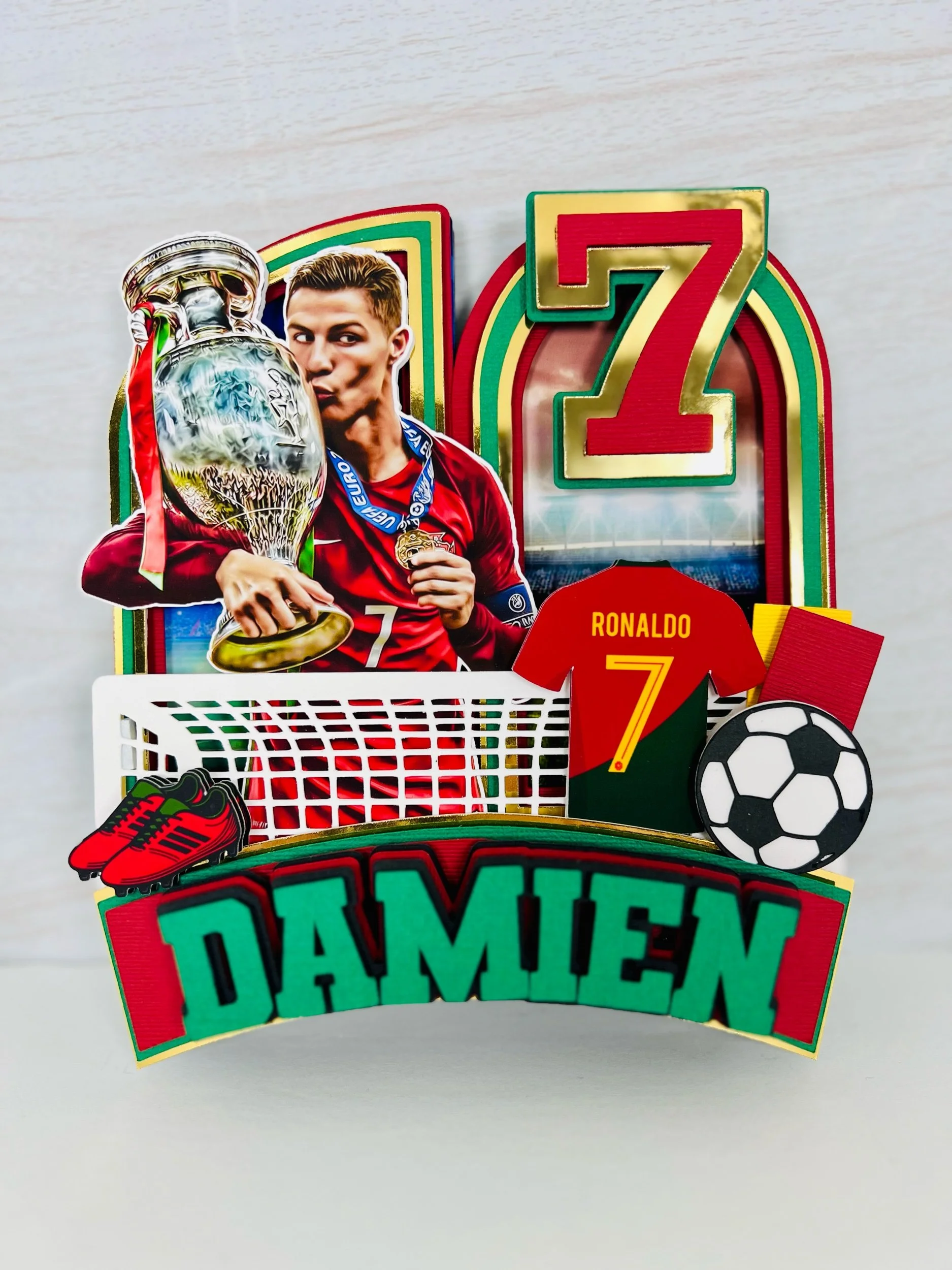 Soccer Cake Topper