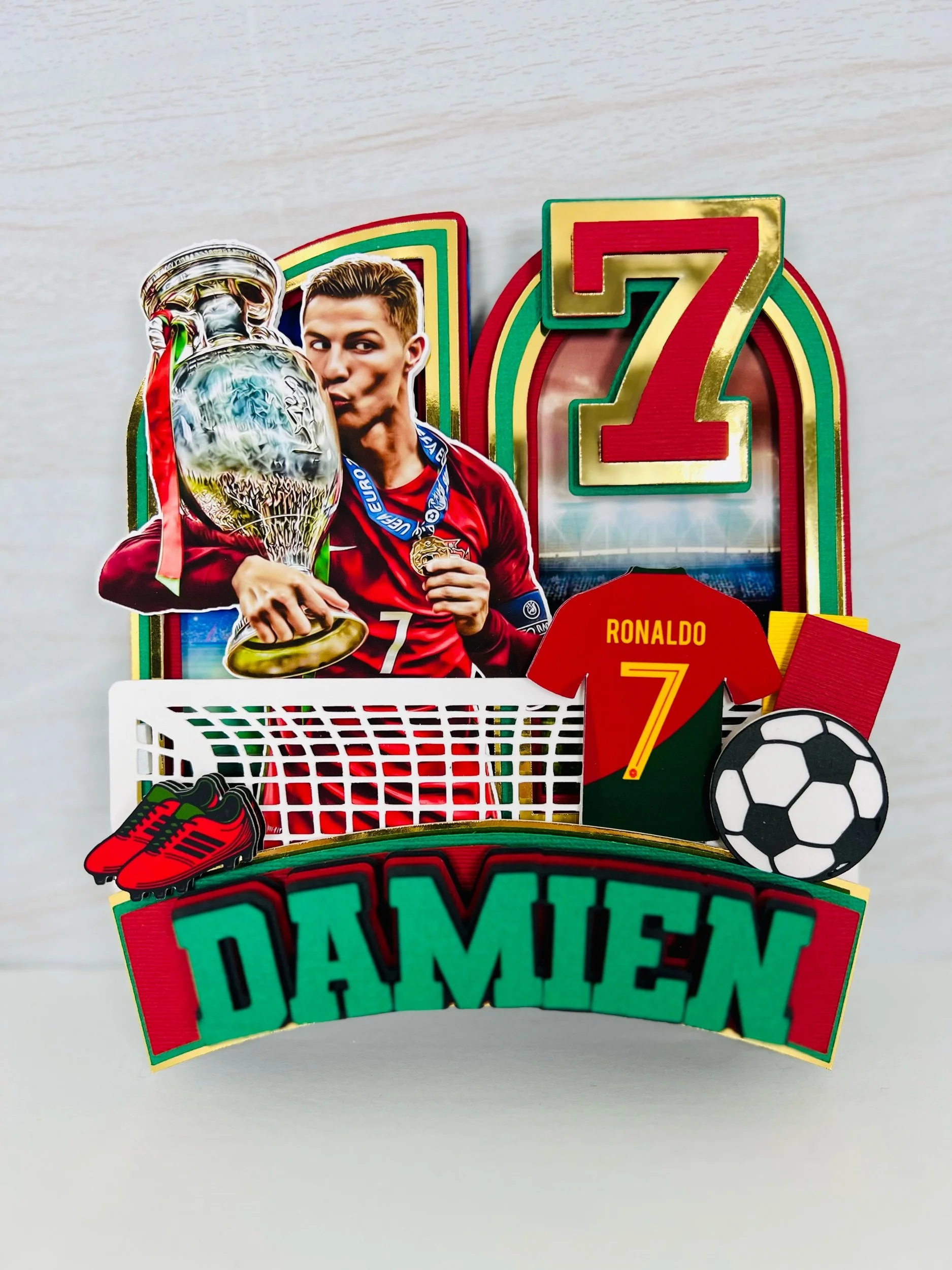 ronaldo cake topper
