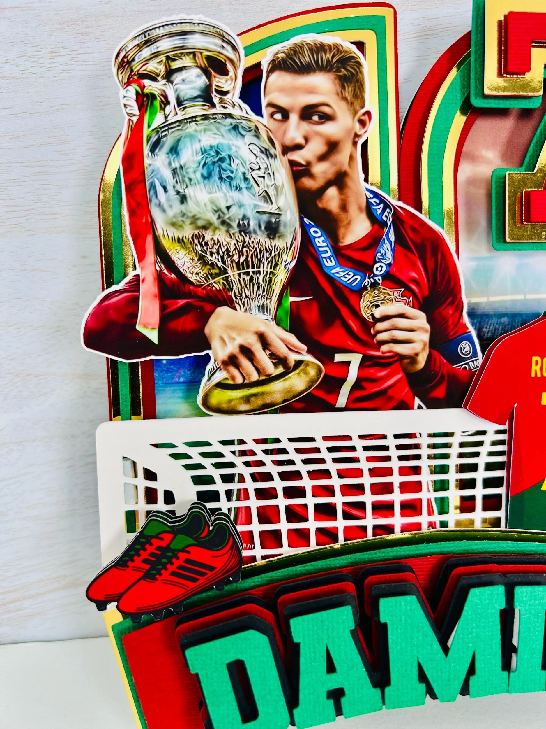 soccer cake topper