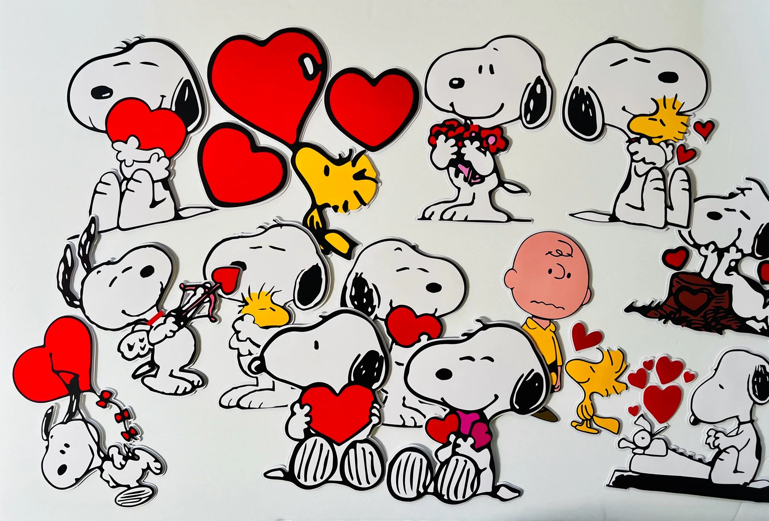 Snoopy Valentine cutouts
