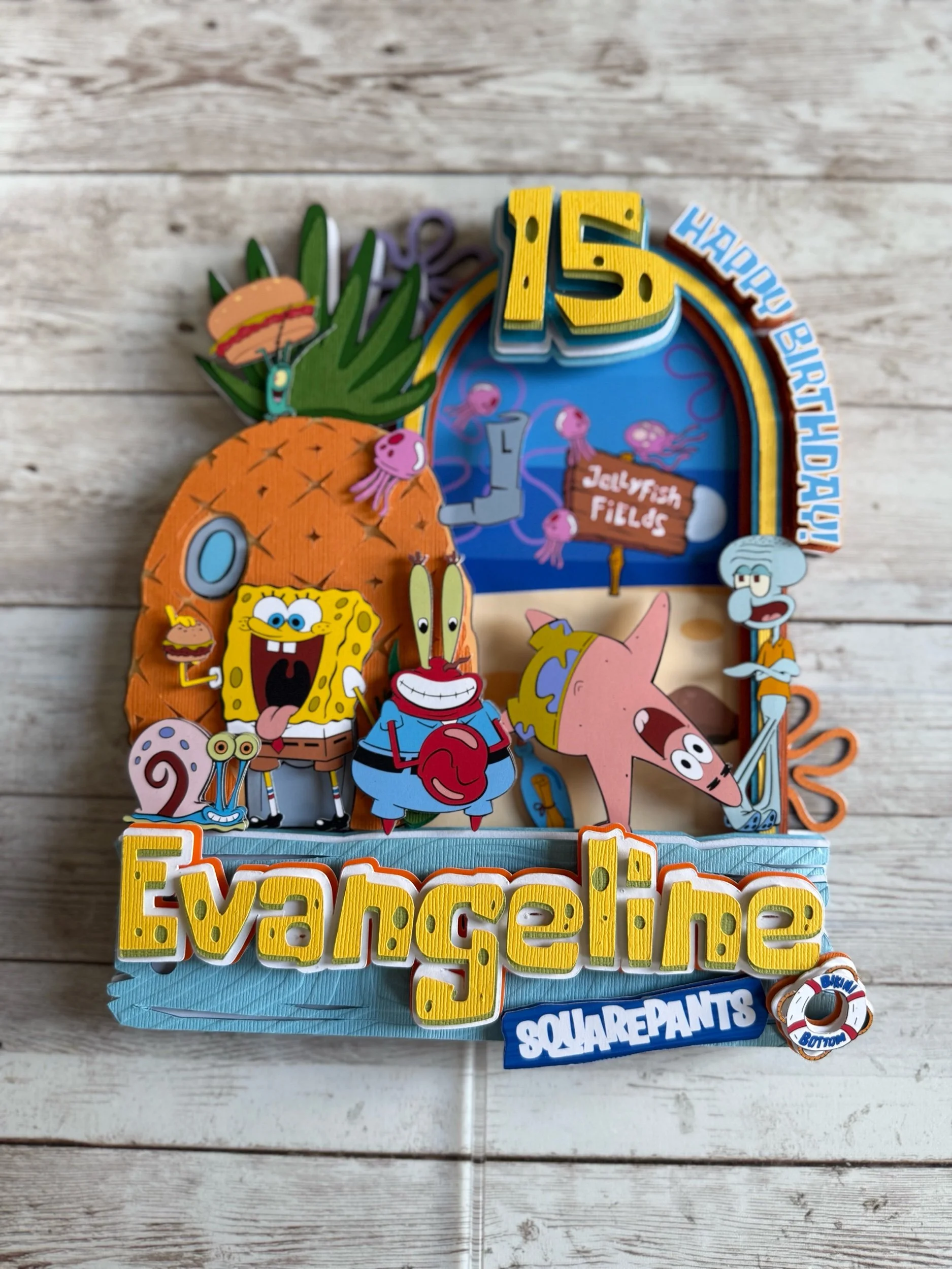 spongebob cake topper