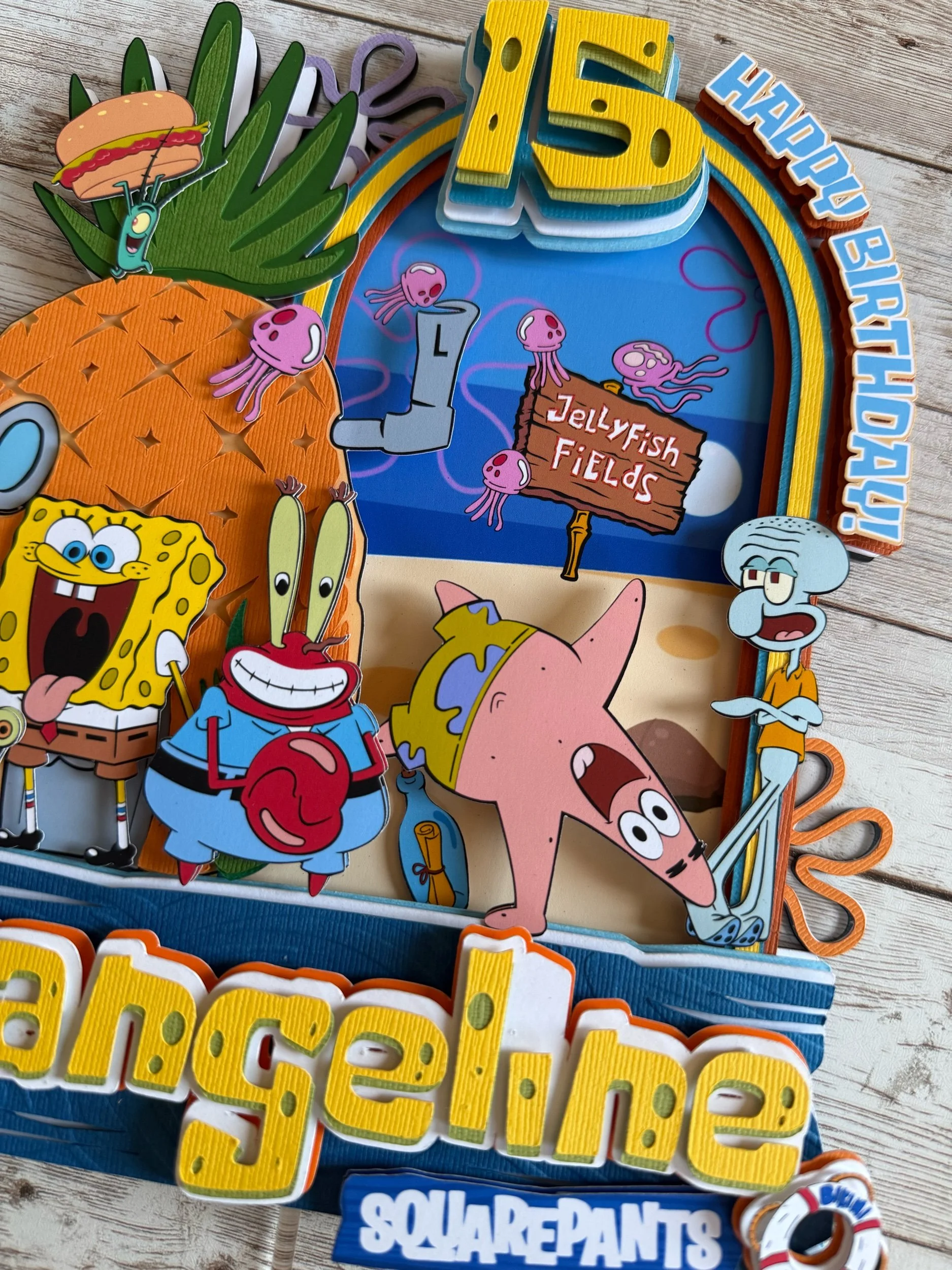 spongebob cake topper