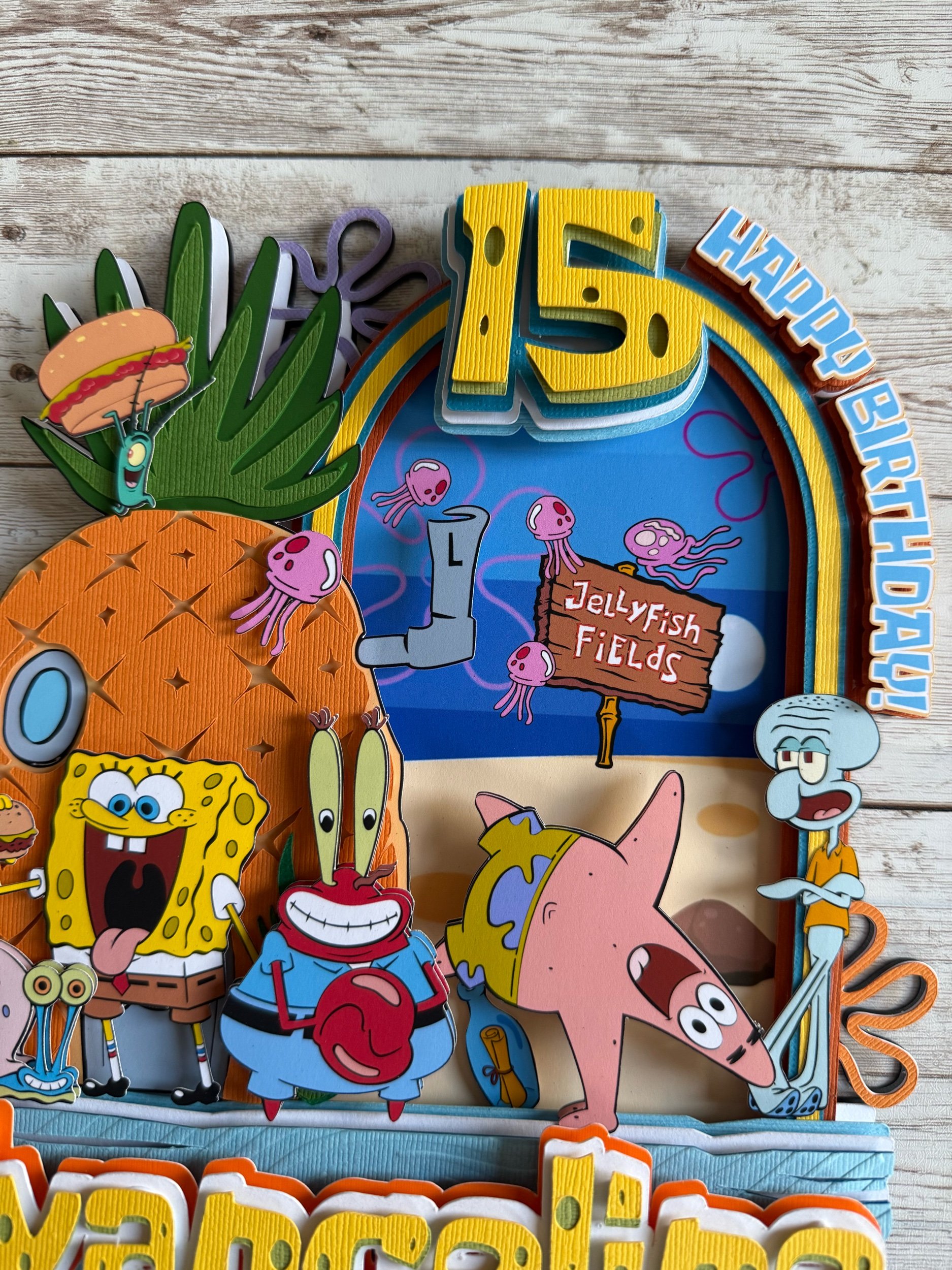 spongebob cake topper