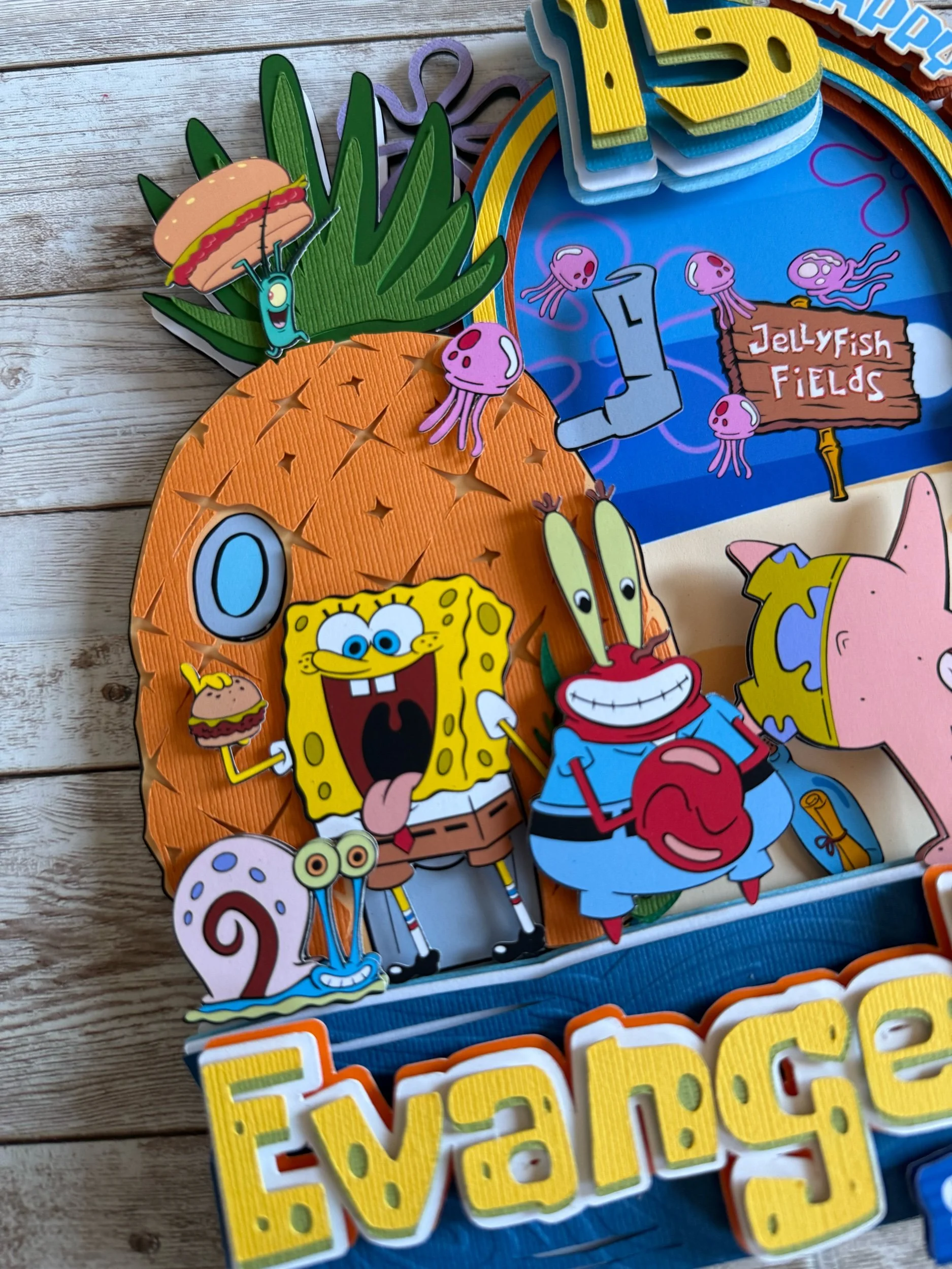 spongebob cake topper