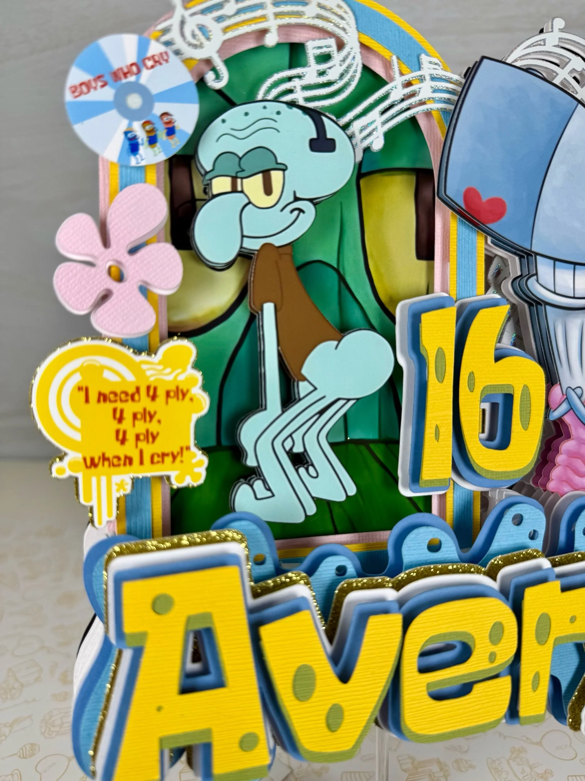 boys who cry cake topper