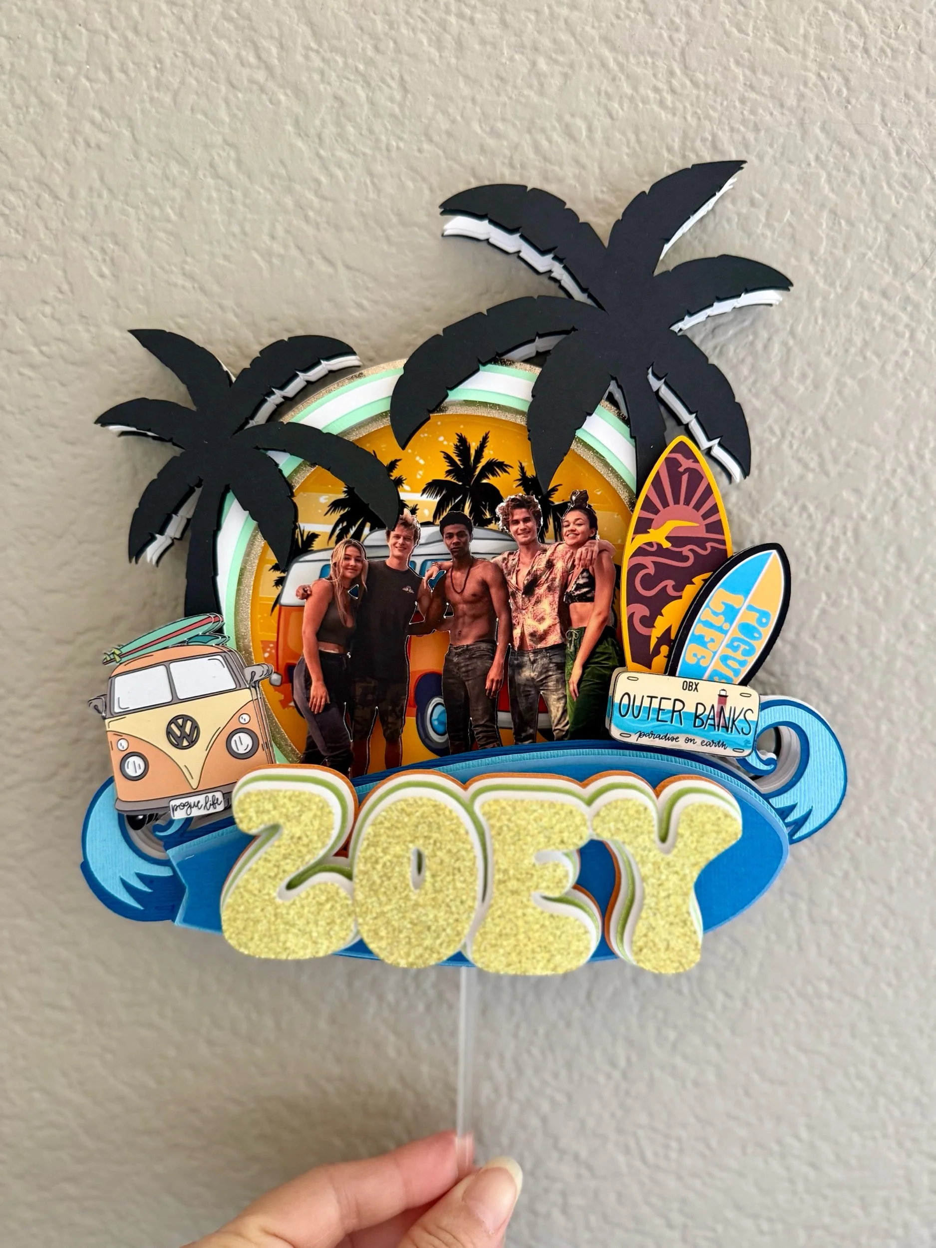 outer banks cake topper