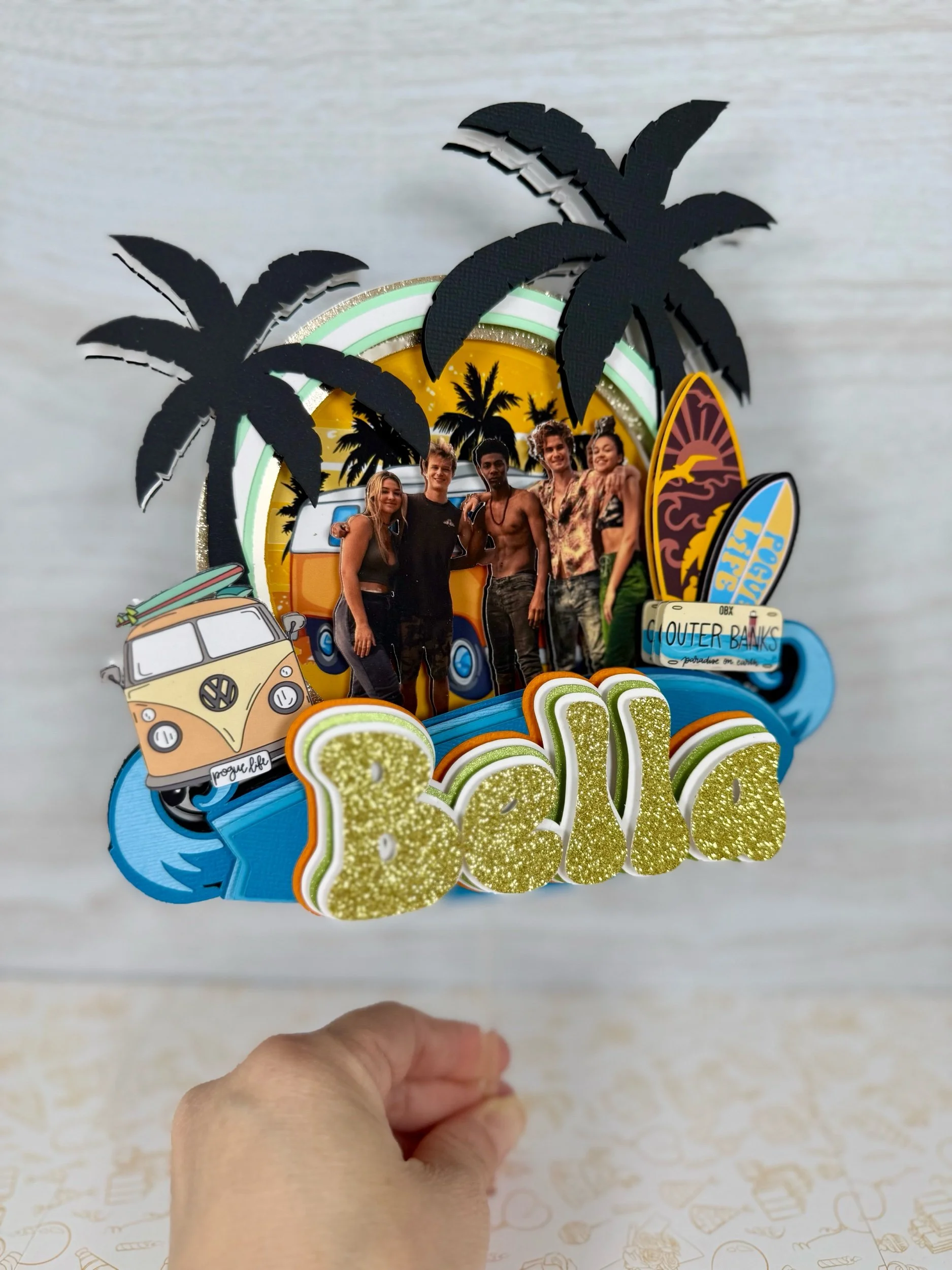 Surf Beach Cake Topper
