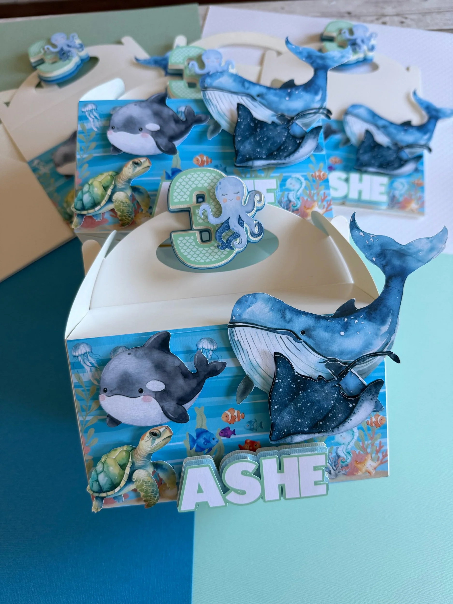under the sea favor boxes