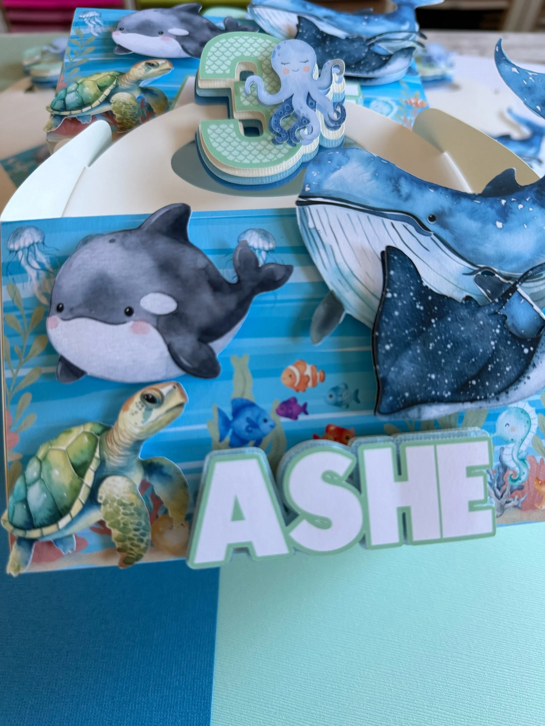 under the sea favor boxes