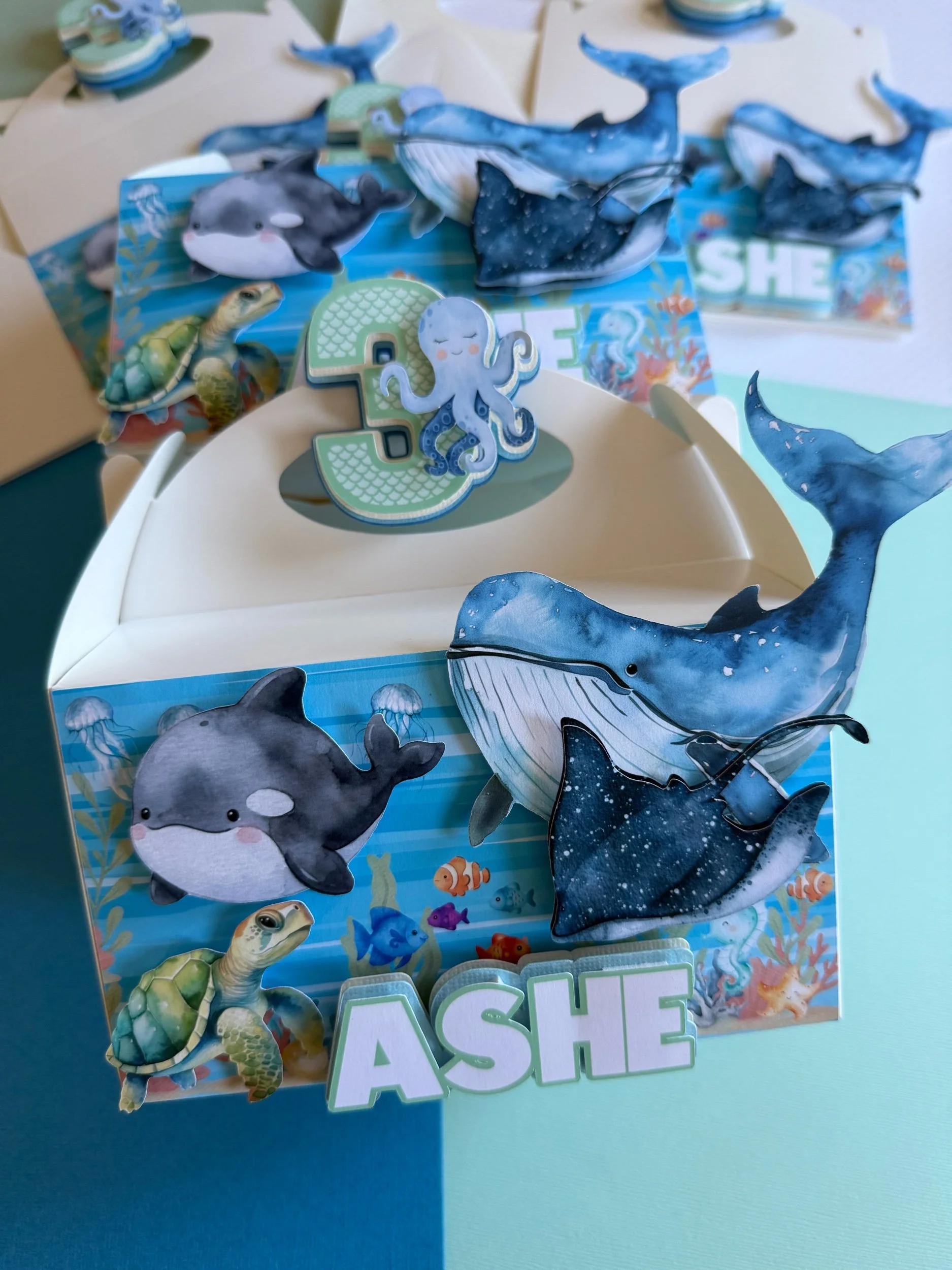 under the sea favor boxes