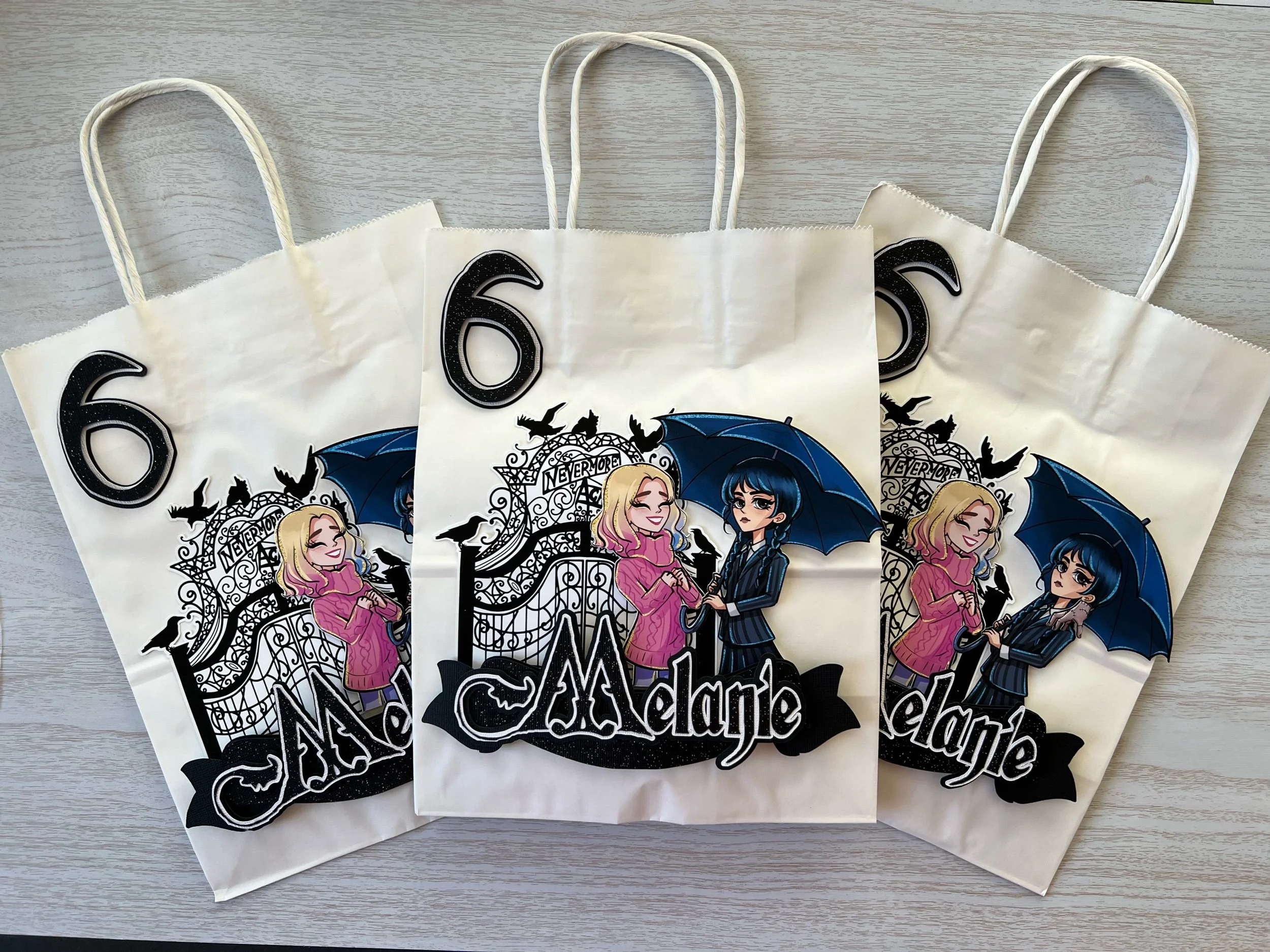 wednesday favor bags