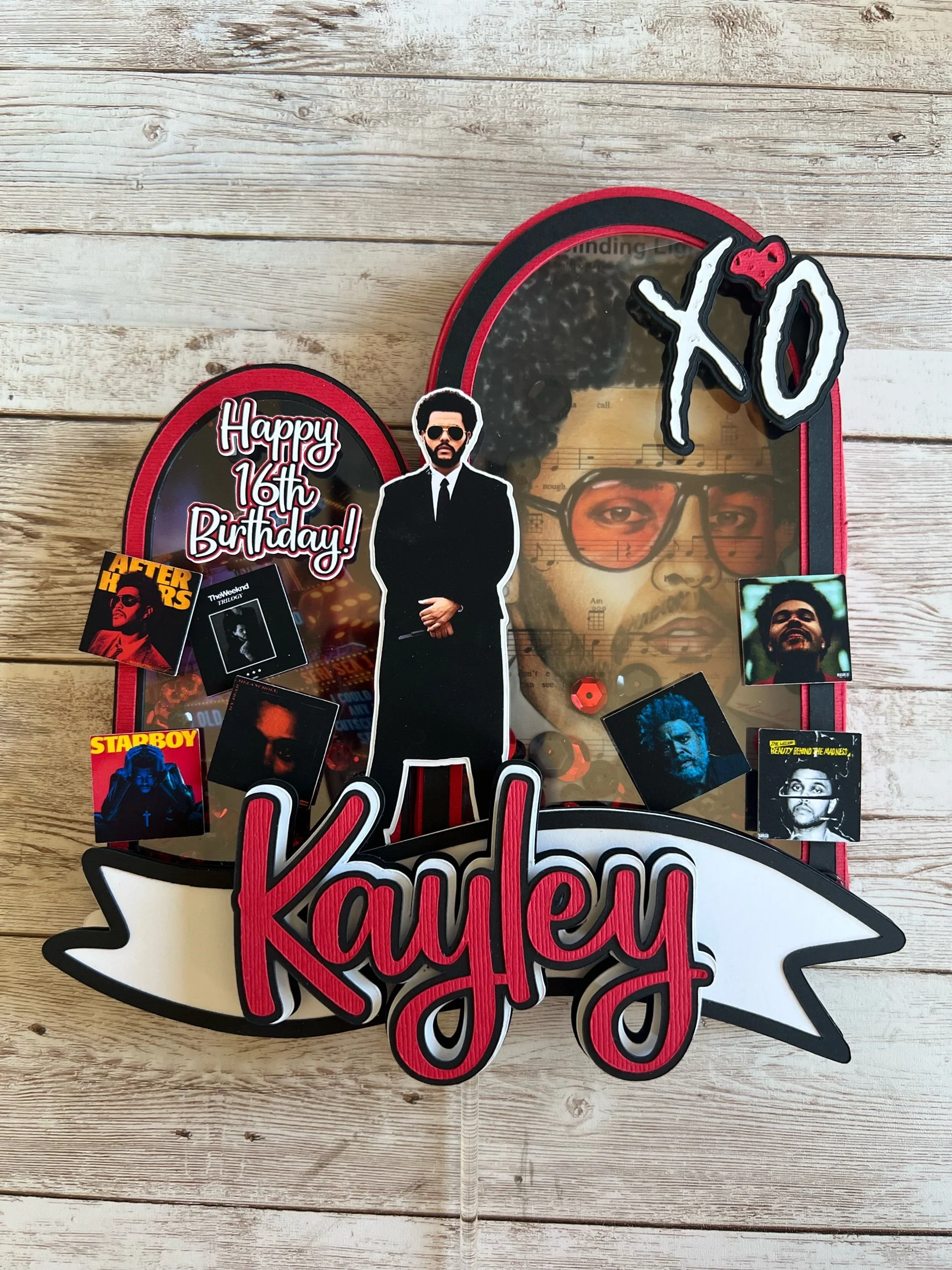 Weeknd Cake Topper