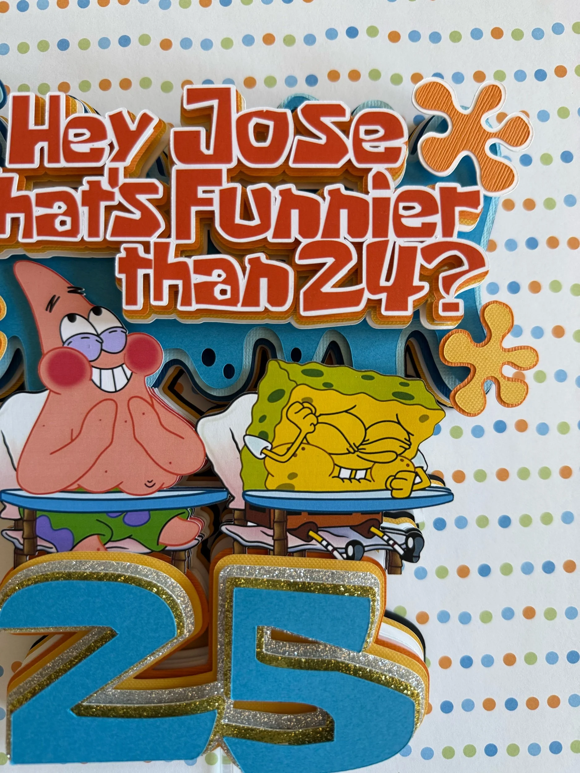 spongebob cake topper