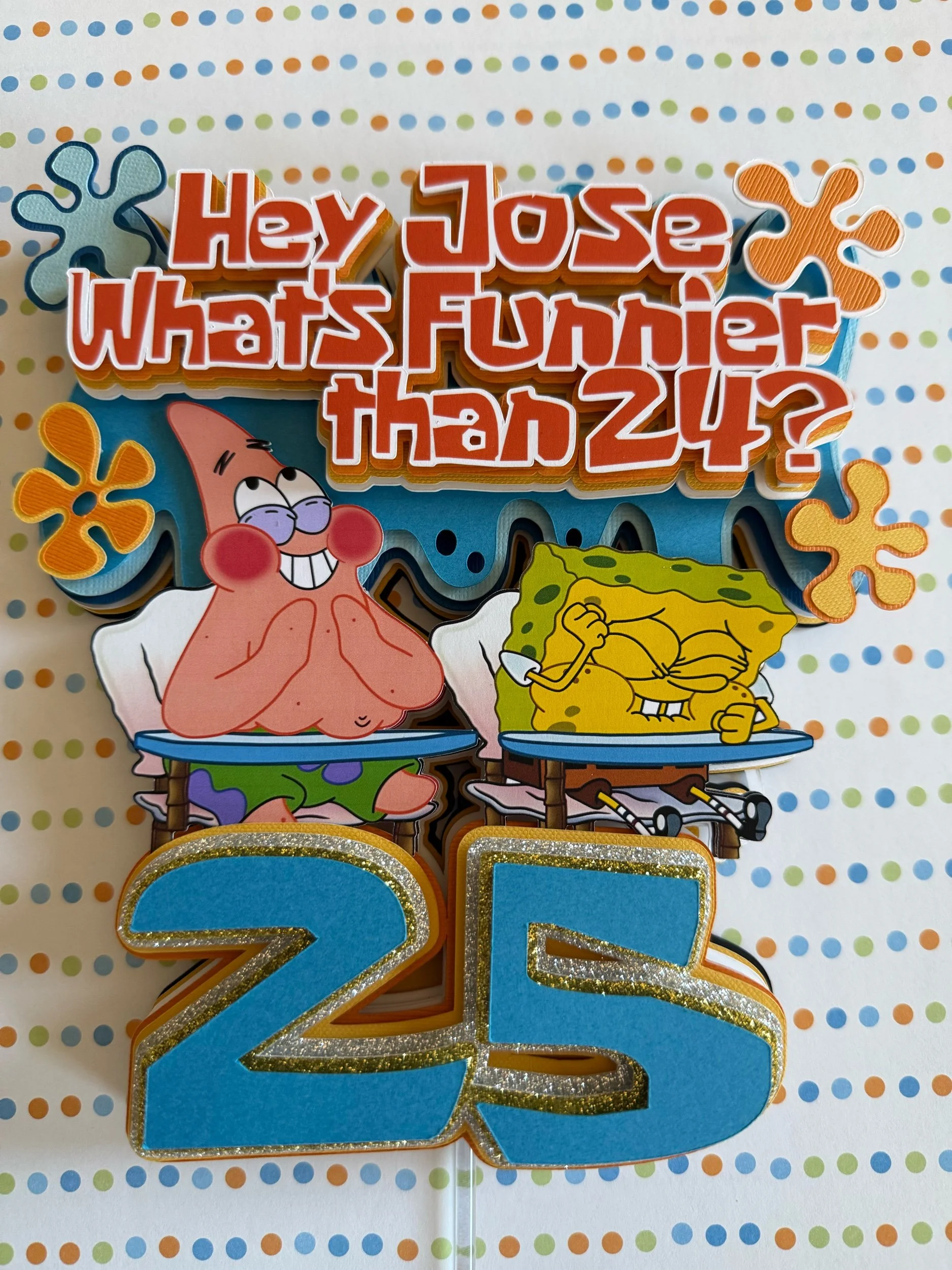 What’s Funnier Than 24 Cake Topper