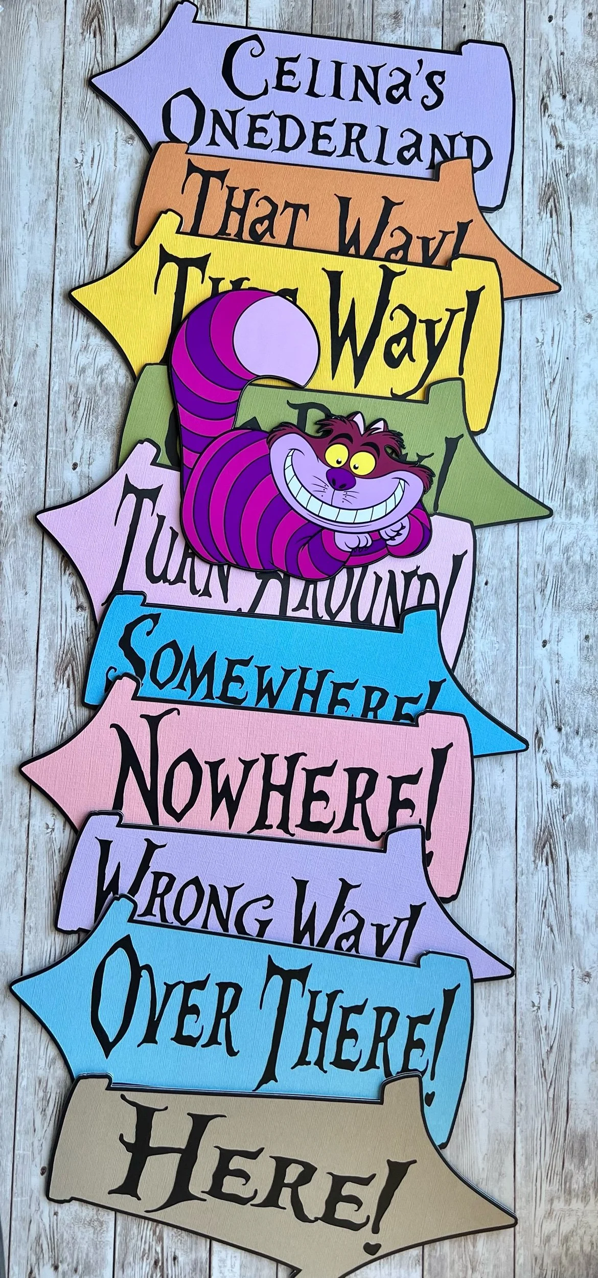 Wonderland Arrow Signs