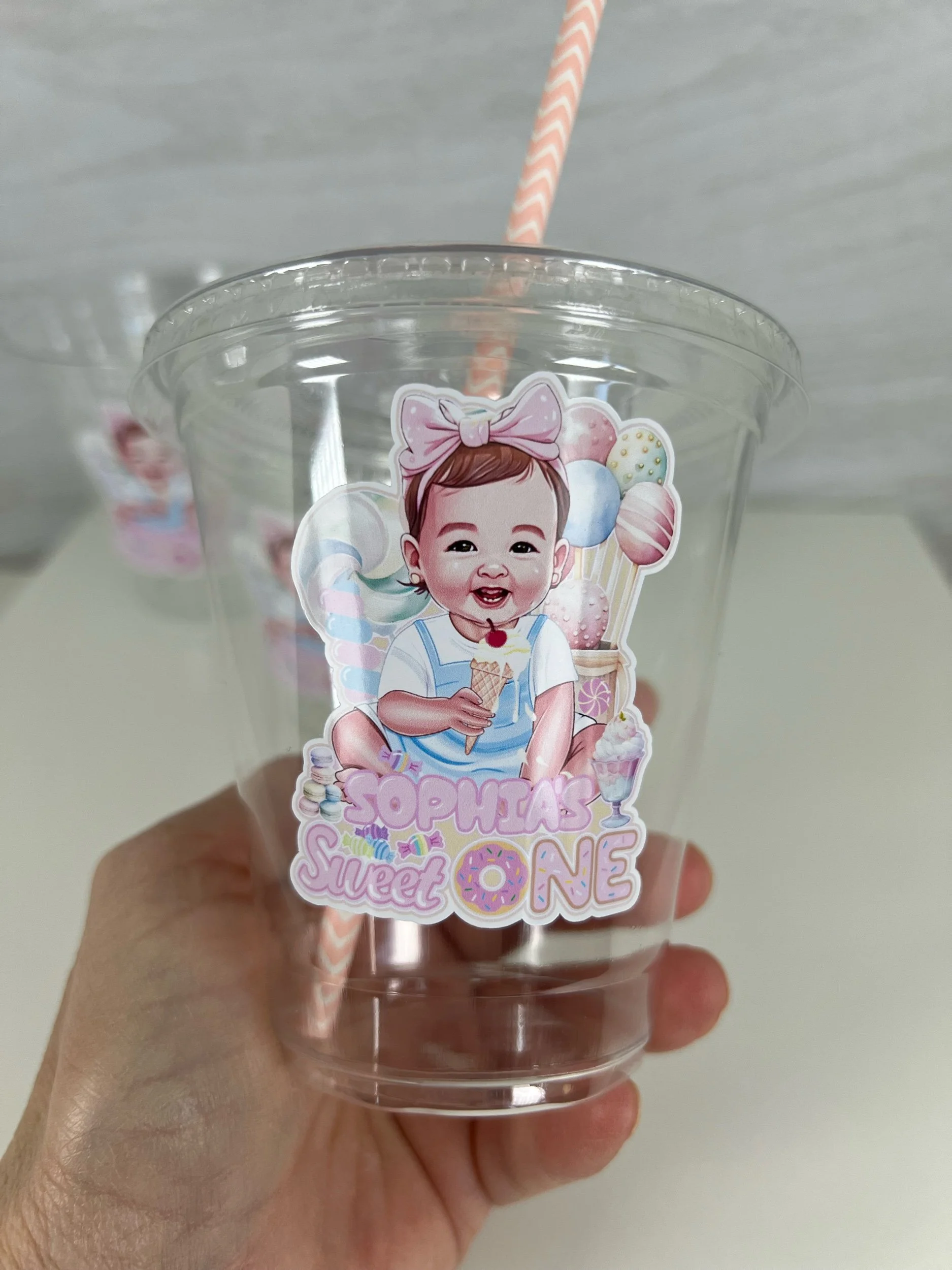Personalized Sweet One Cups