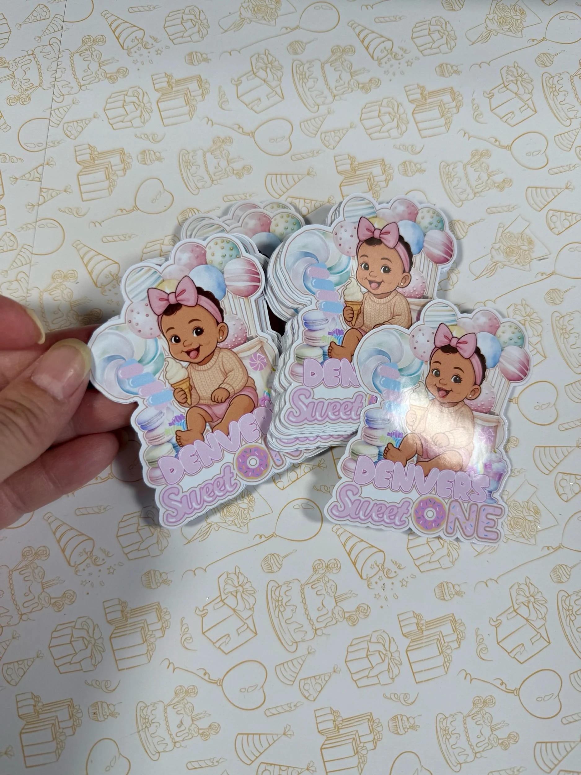 sweet one stickers