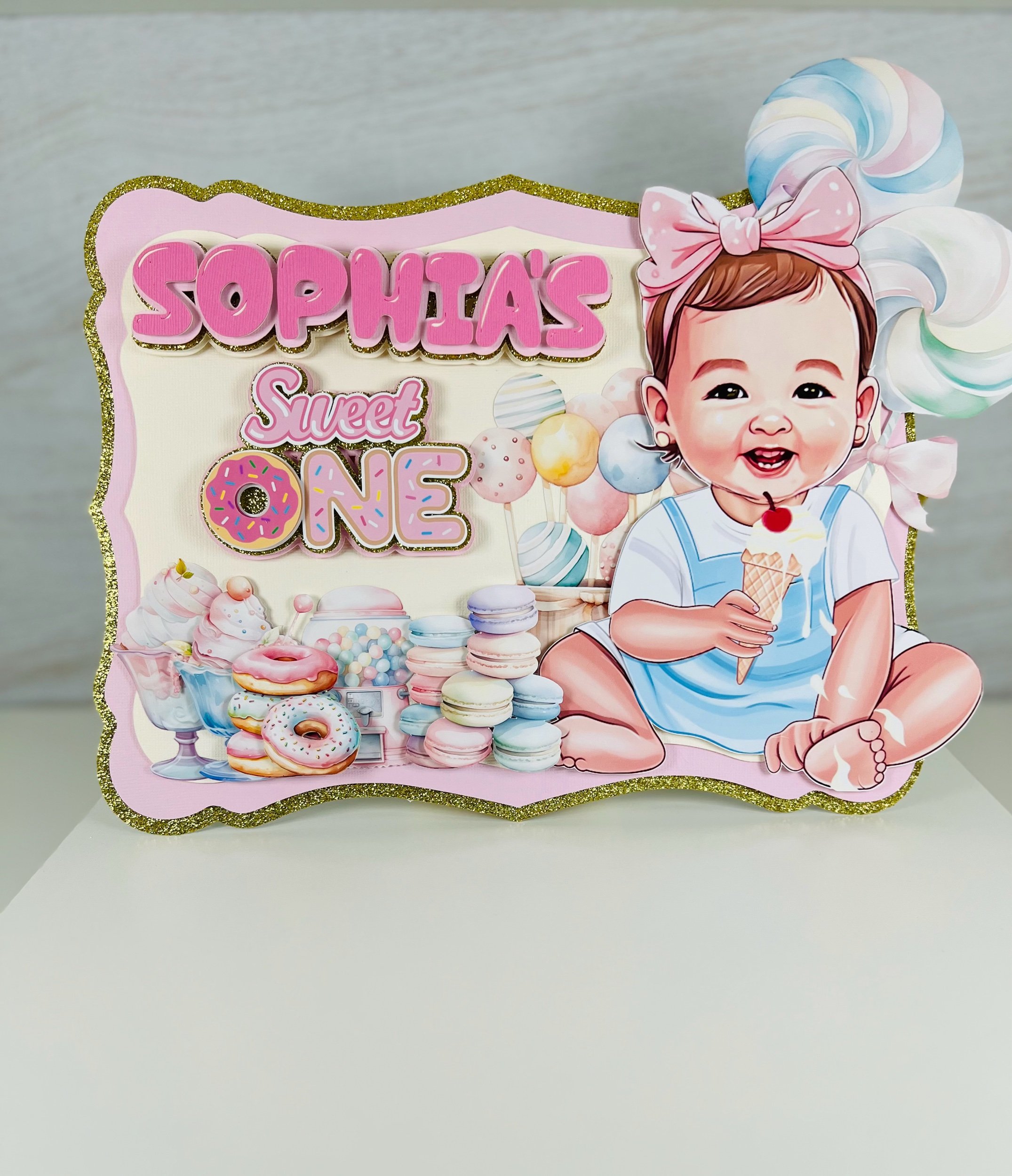 Sweet One Table Sign