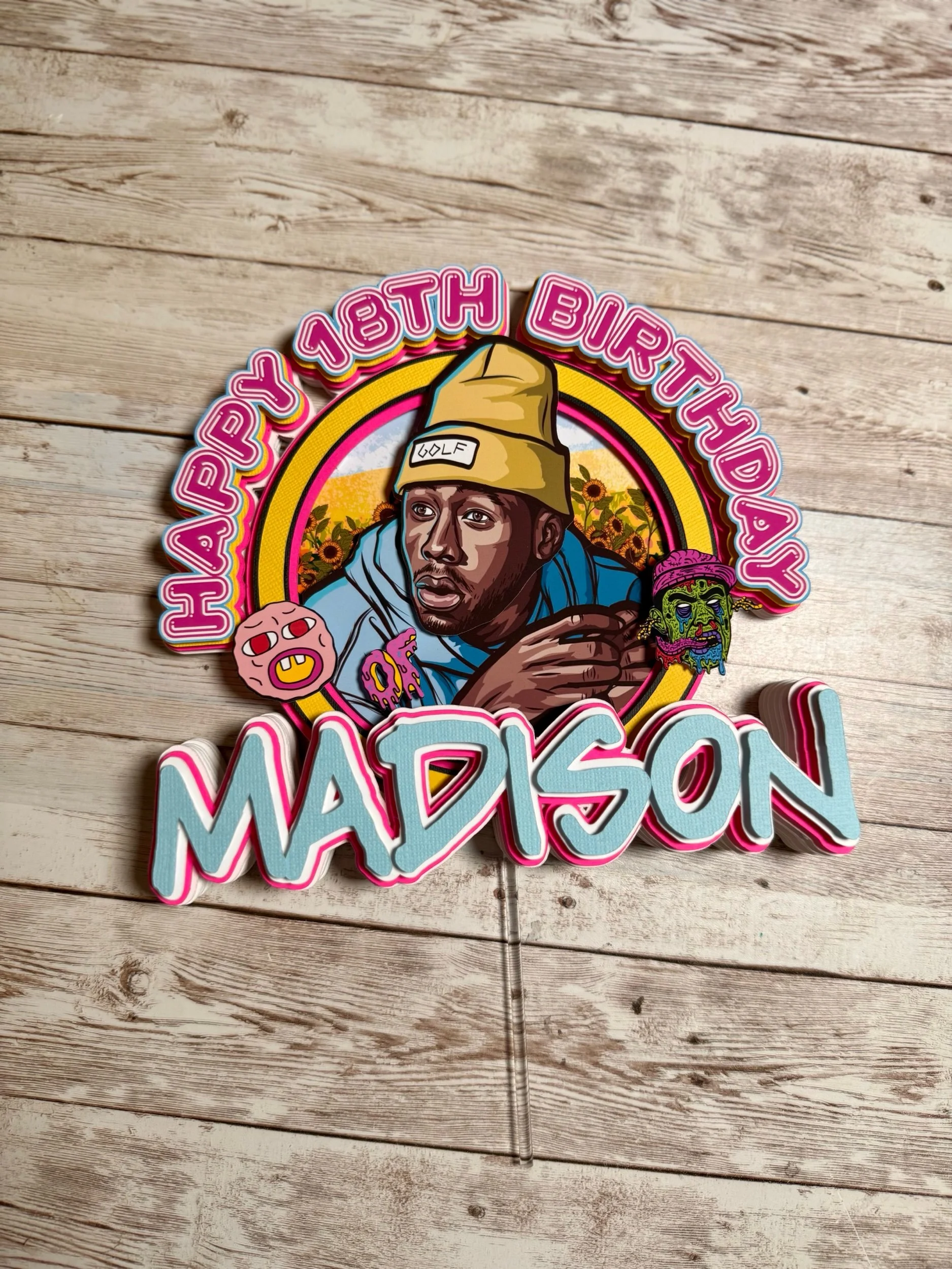 tyler the creator cake topper