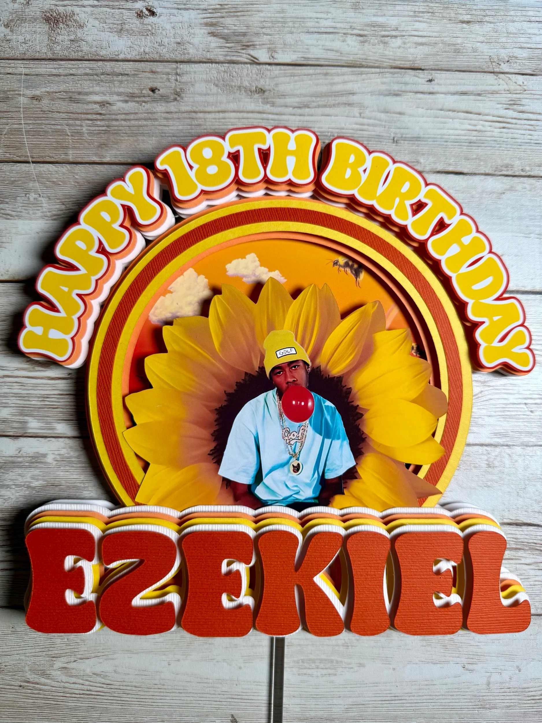The Creator Flower Boy Cake Topper
