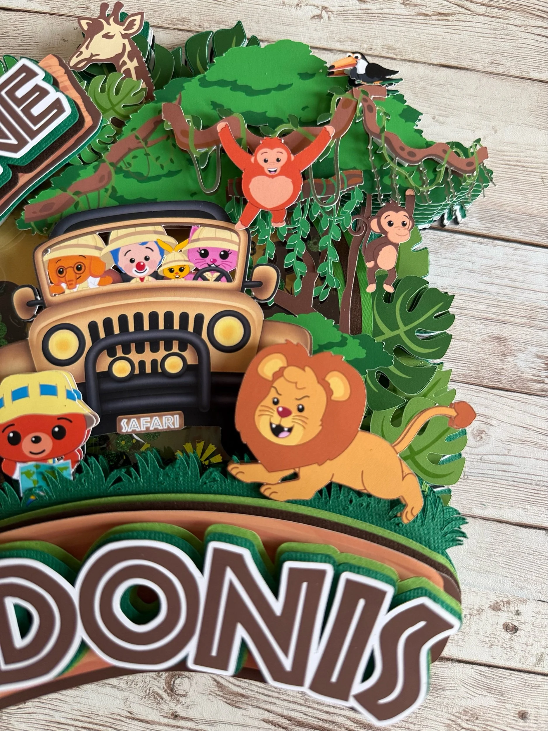 Safari Cake topper