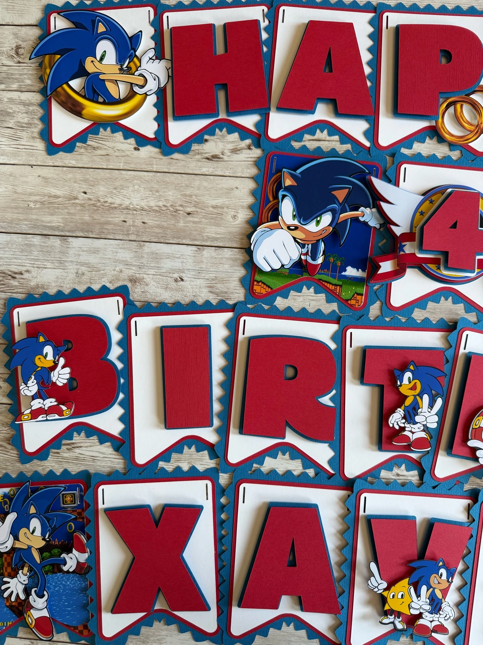 sonic birthday banner