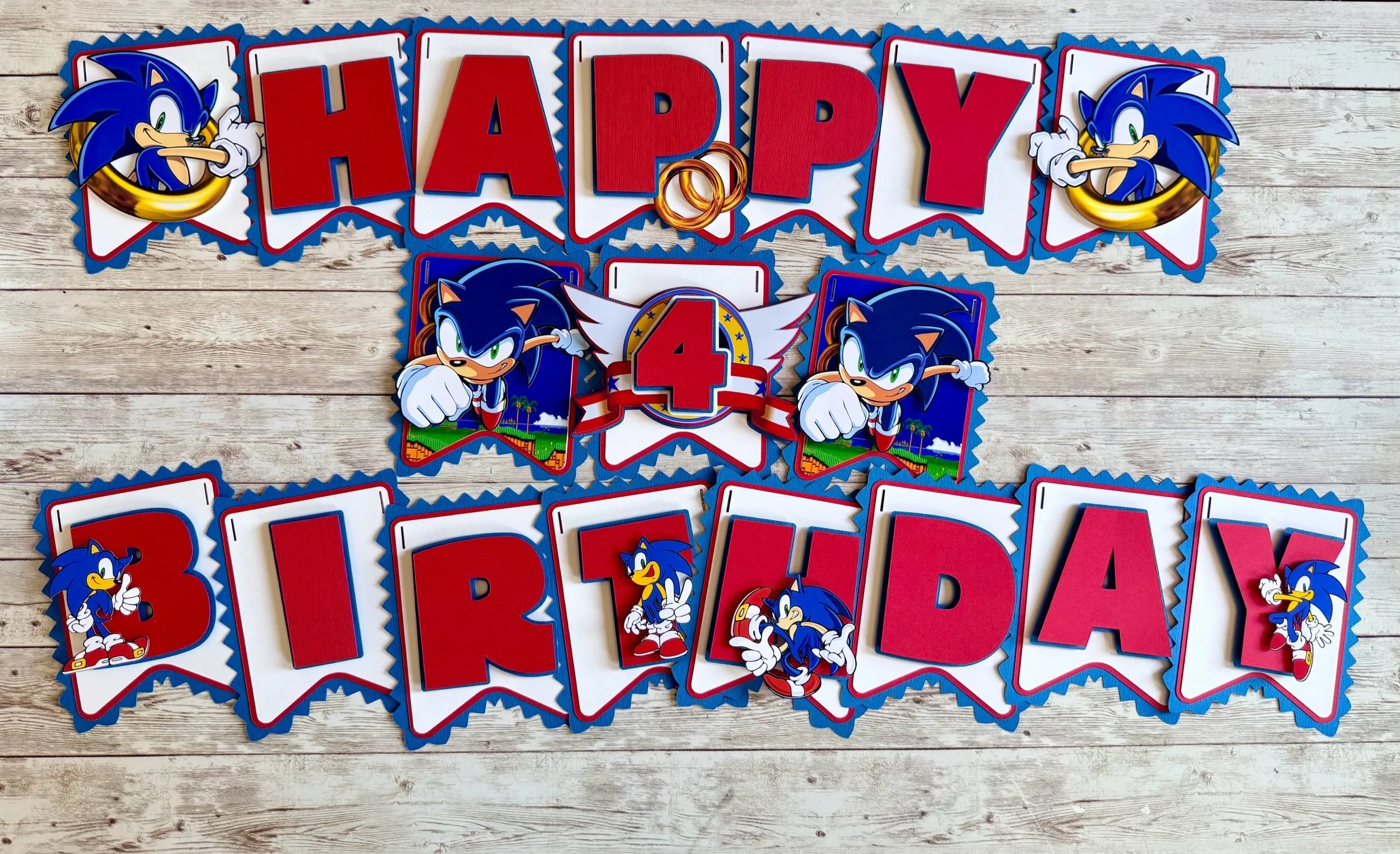 sonic the hedgehog birthday banner