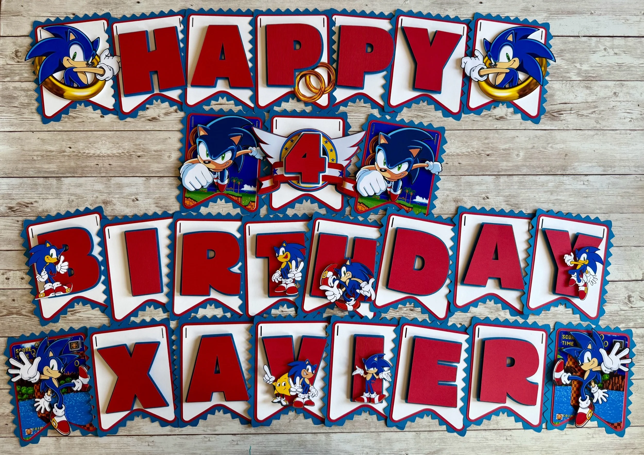 sonic birthday banner