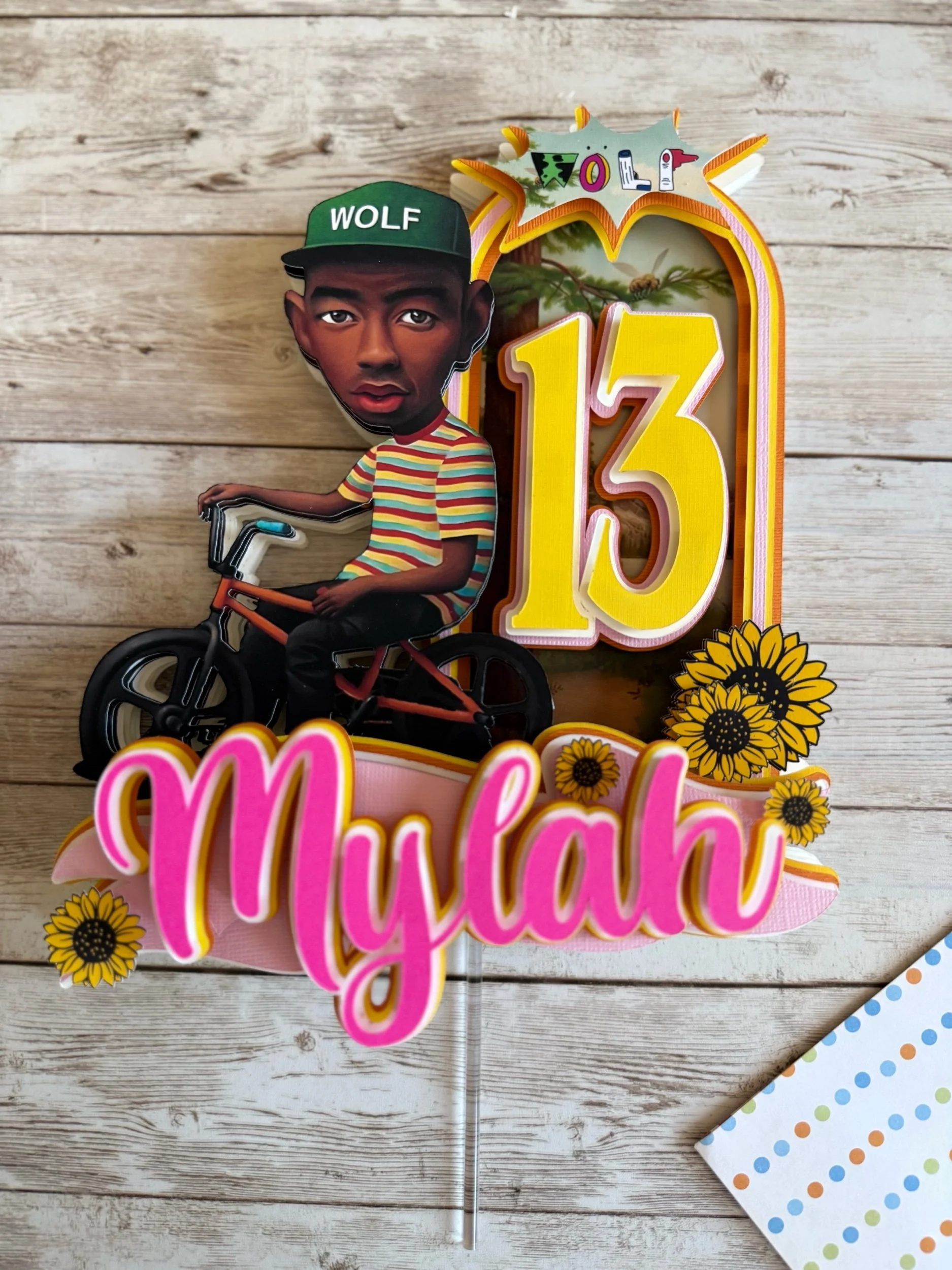 The creator Wolf cake topper