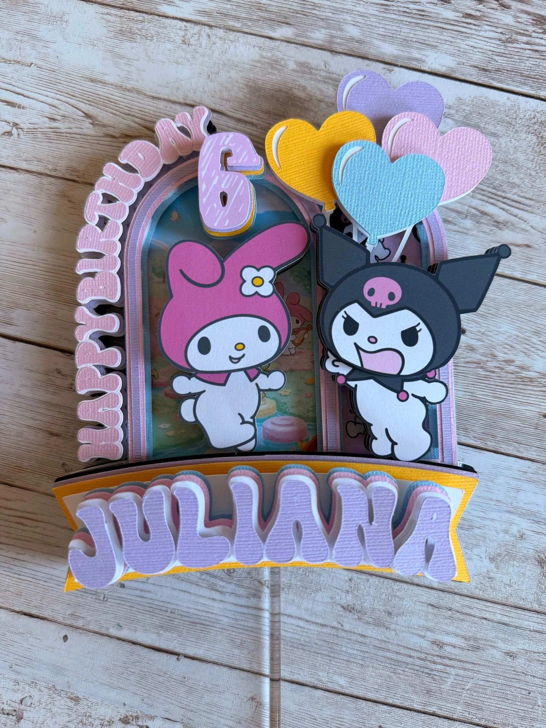 Melody cake topper