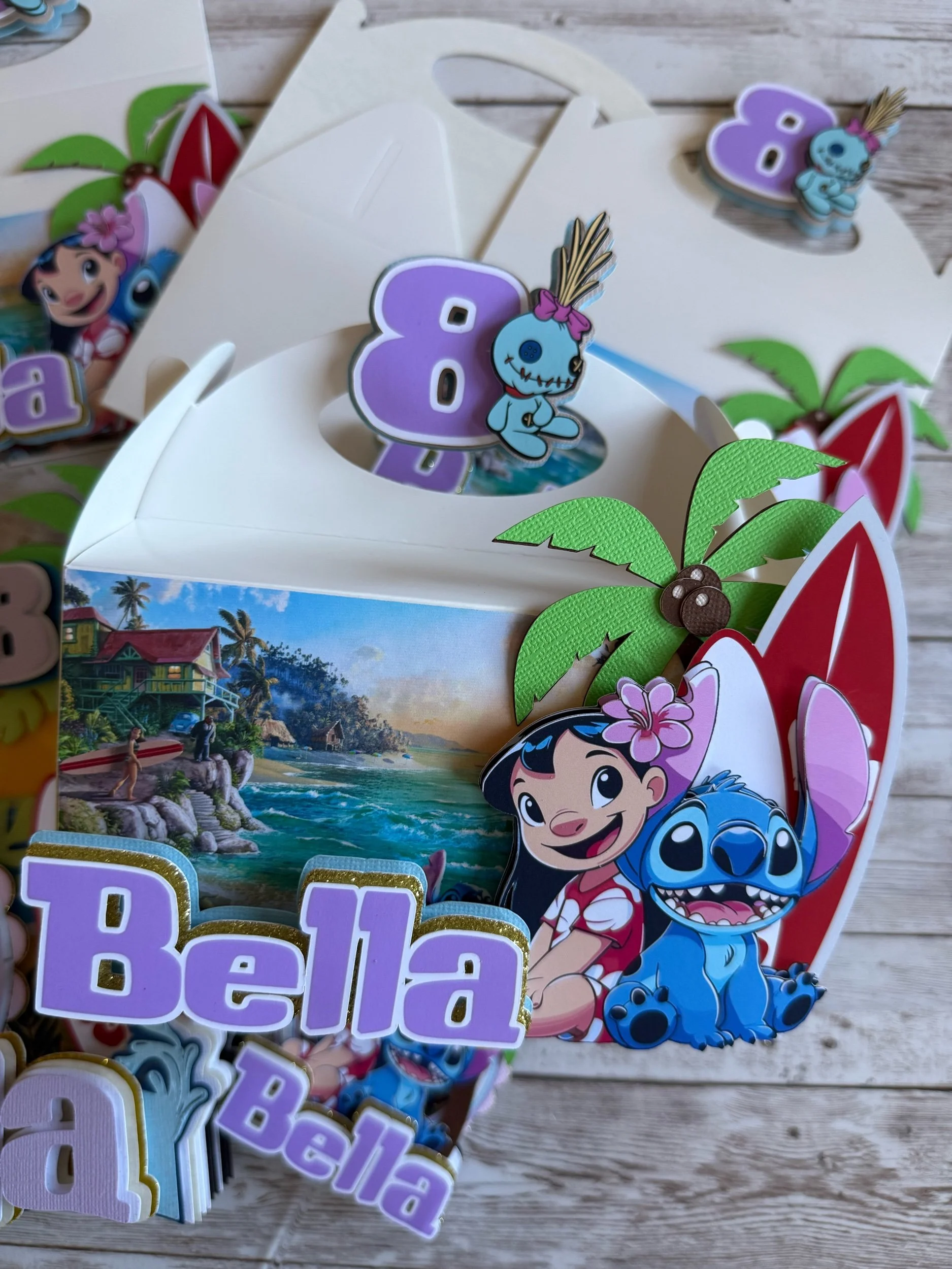stitch favor boxes