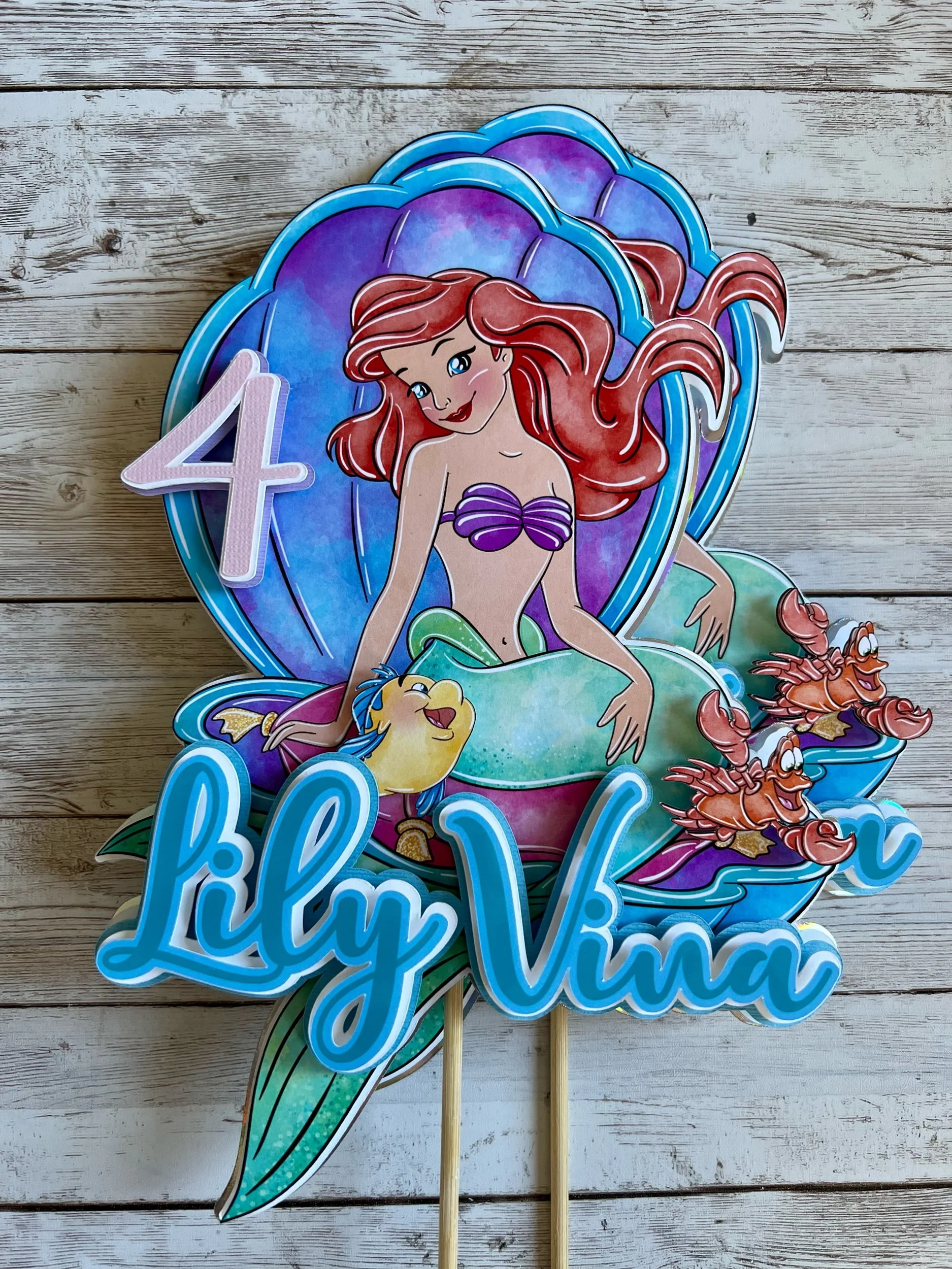 little mermaid centerpiece