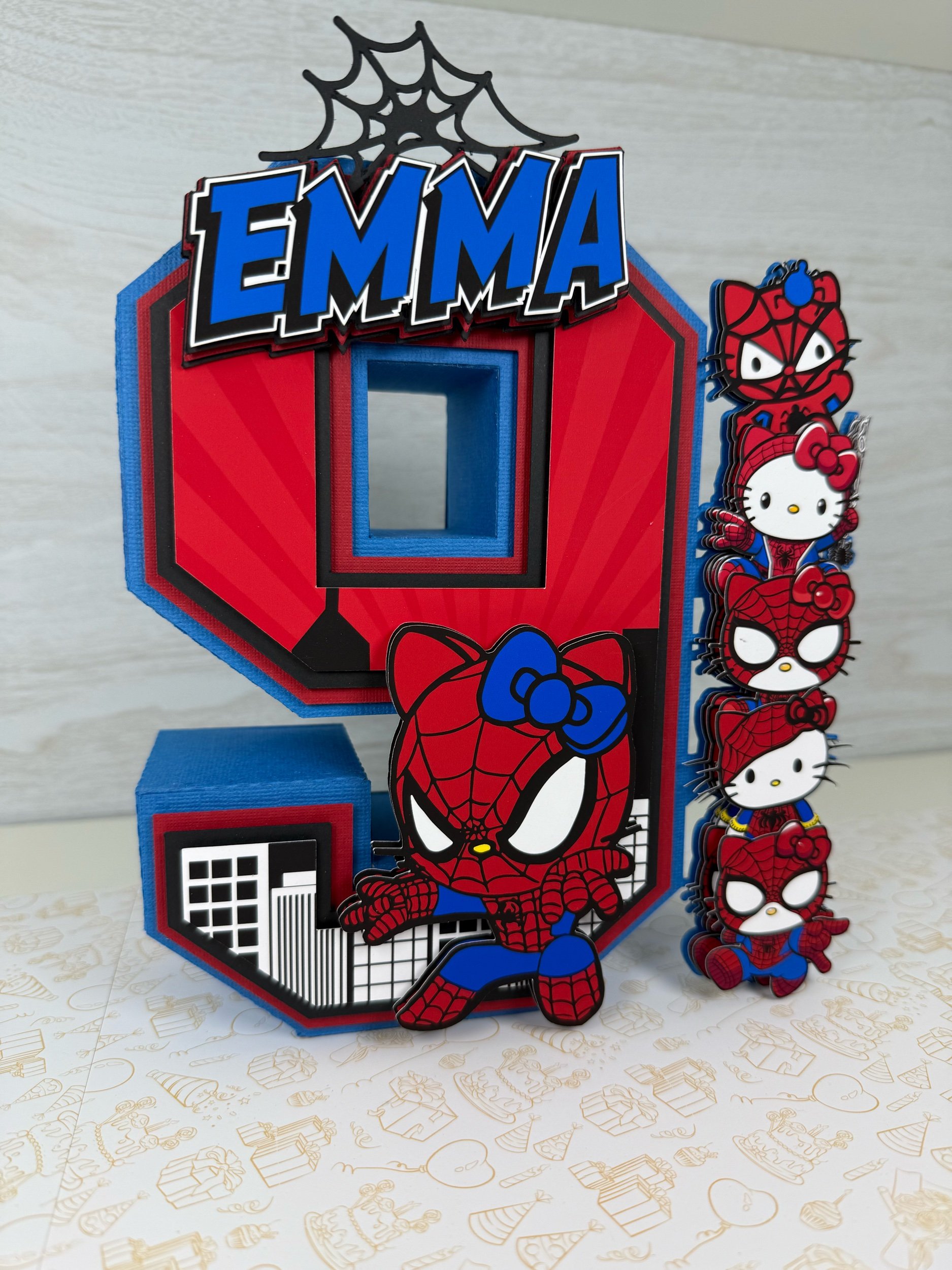 hello kitty 3d numbers