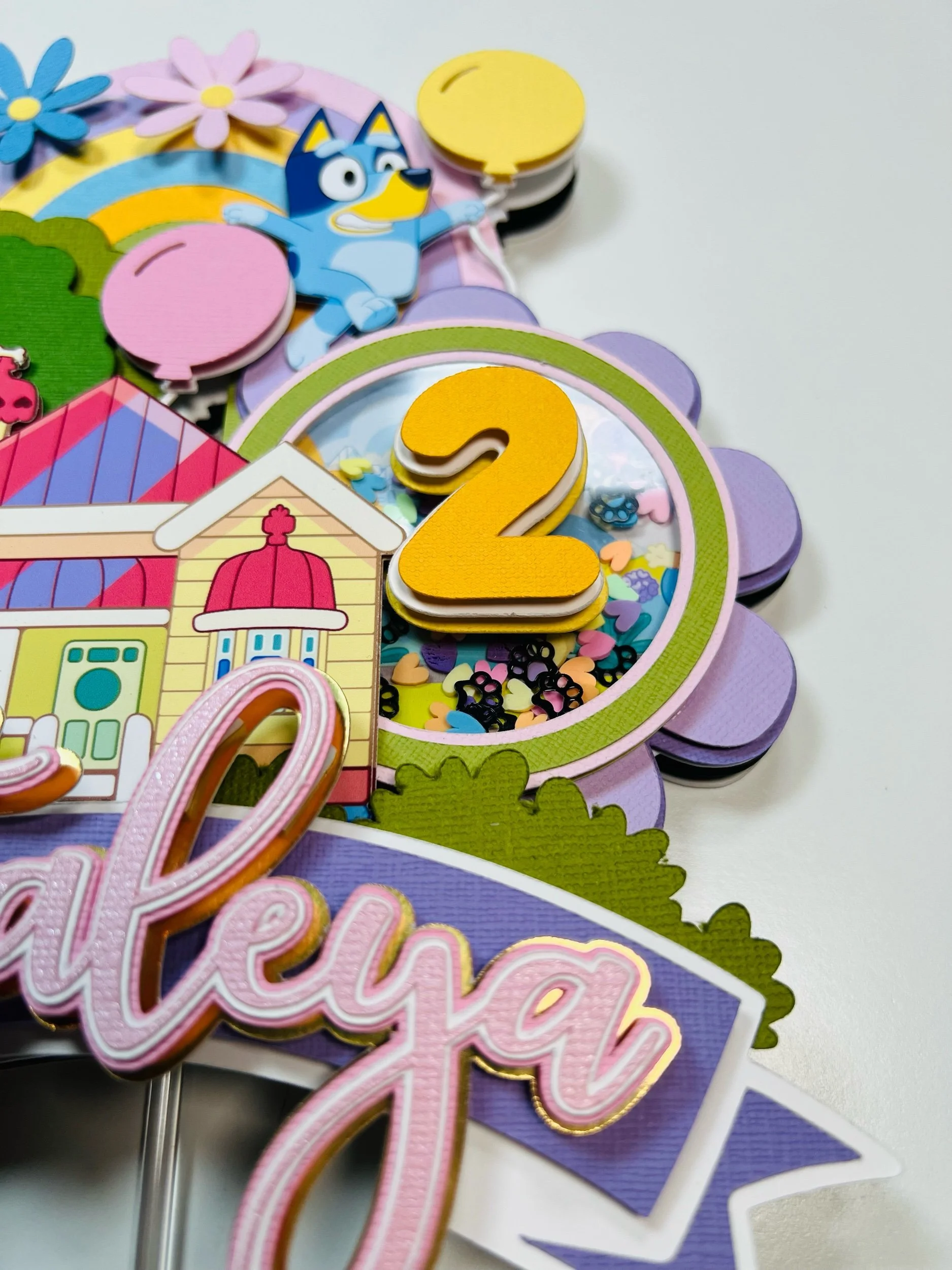 bluey cake topper