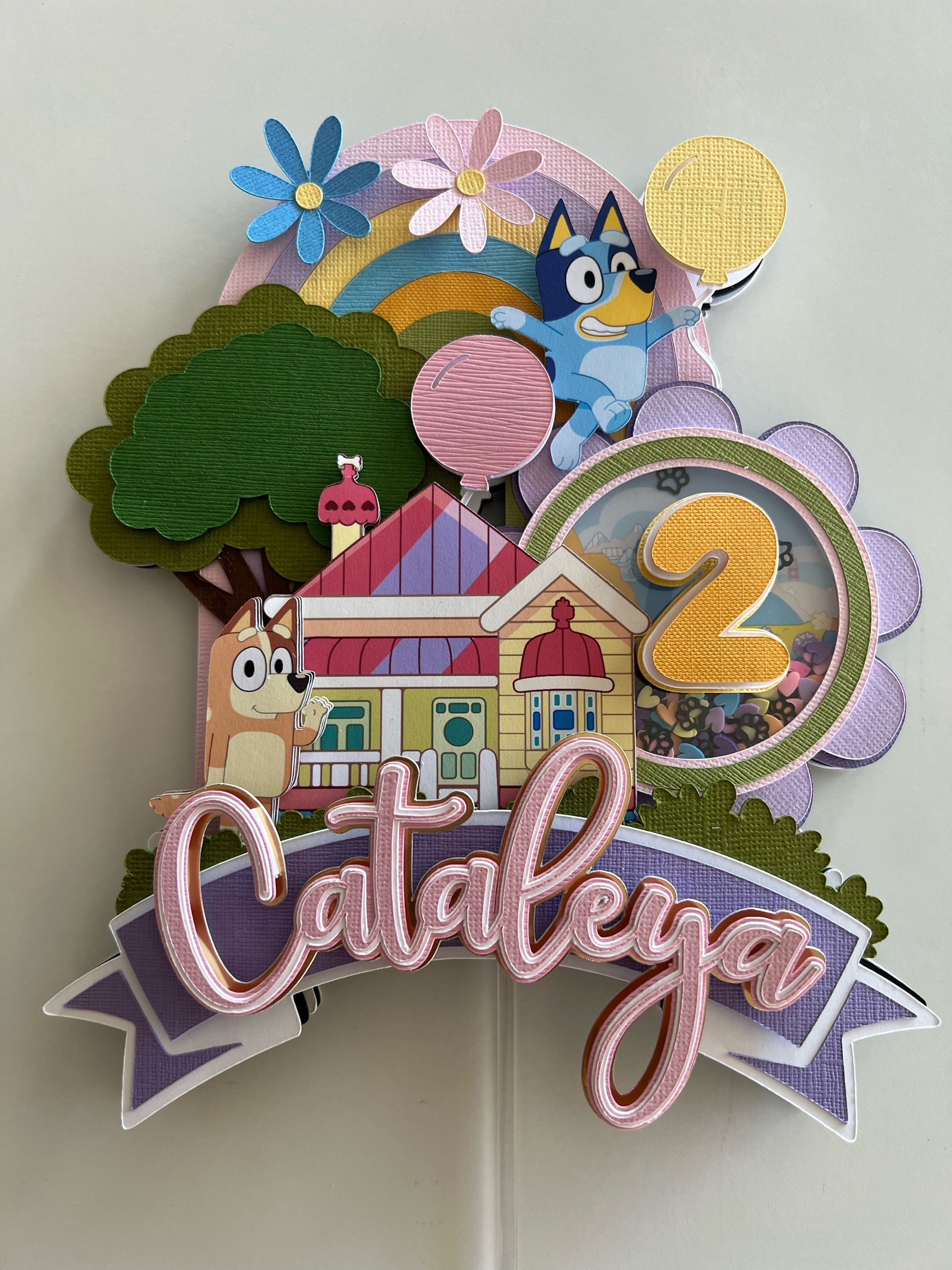 bluey cake topper