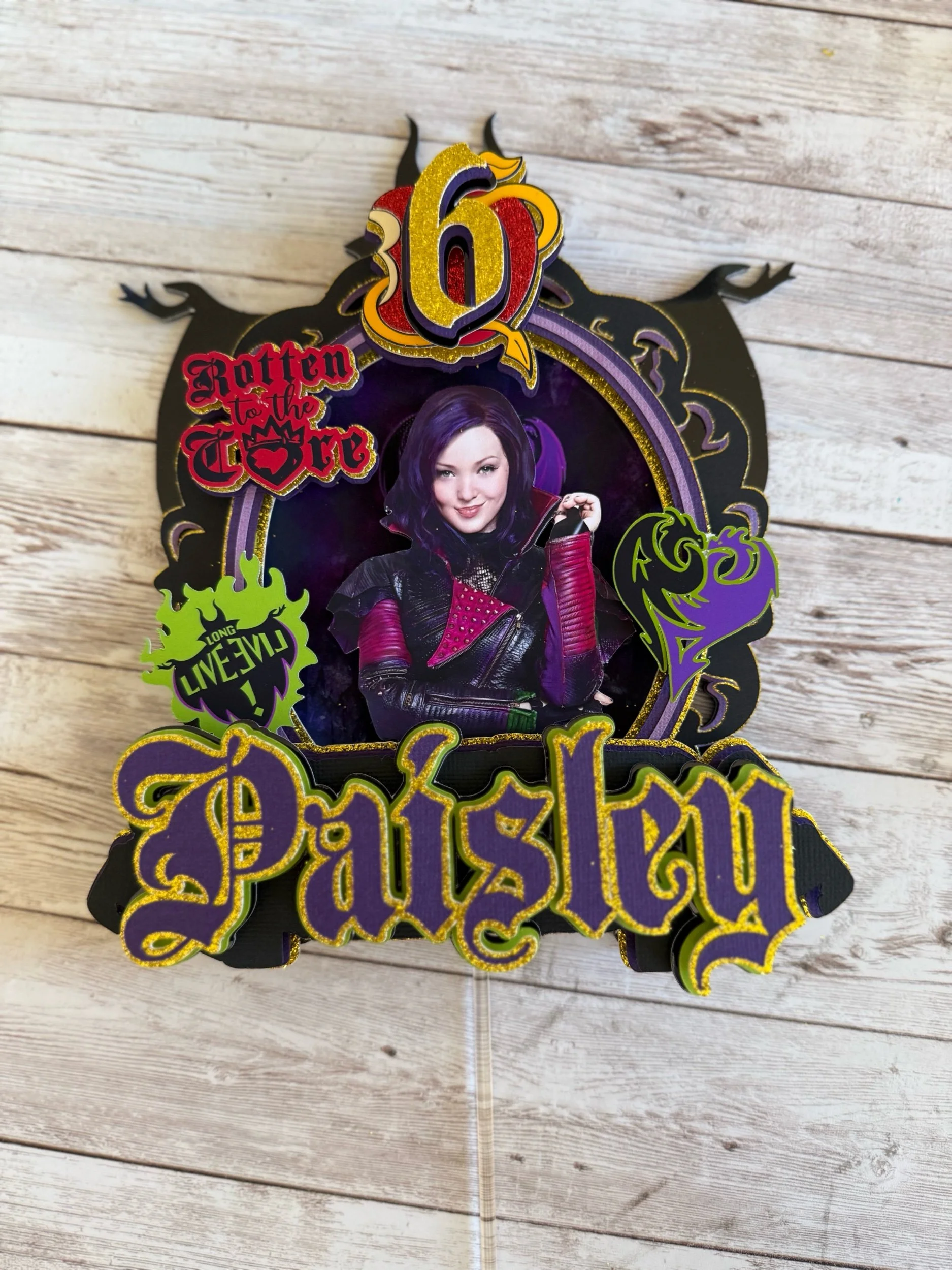 descendants cake topper