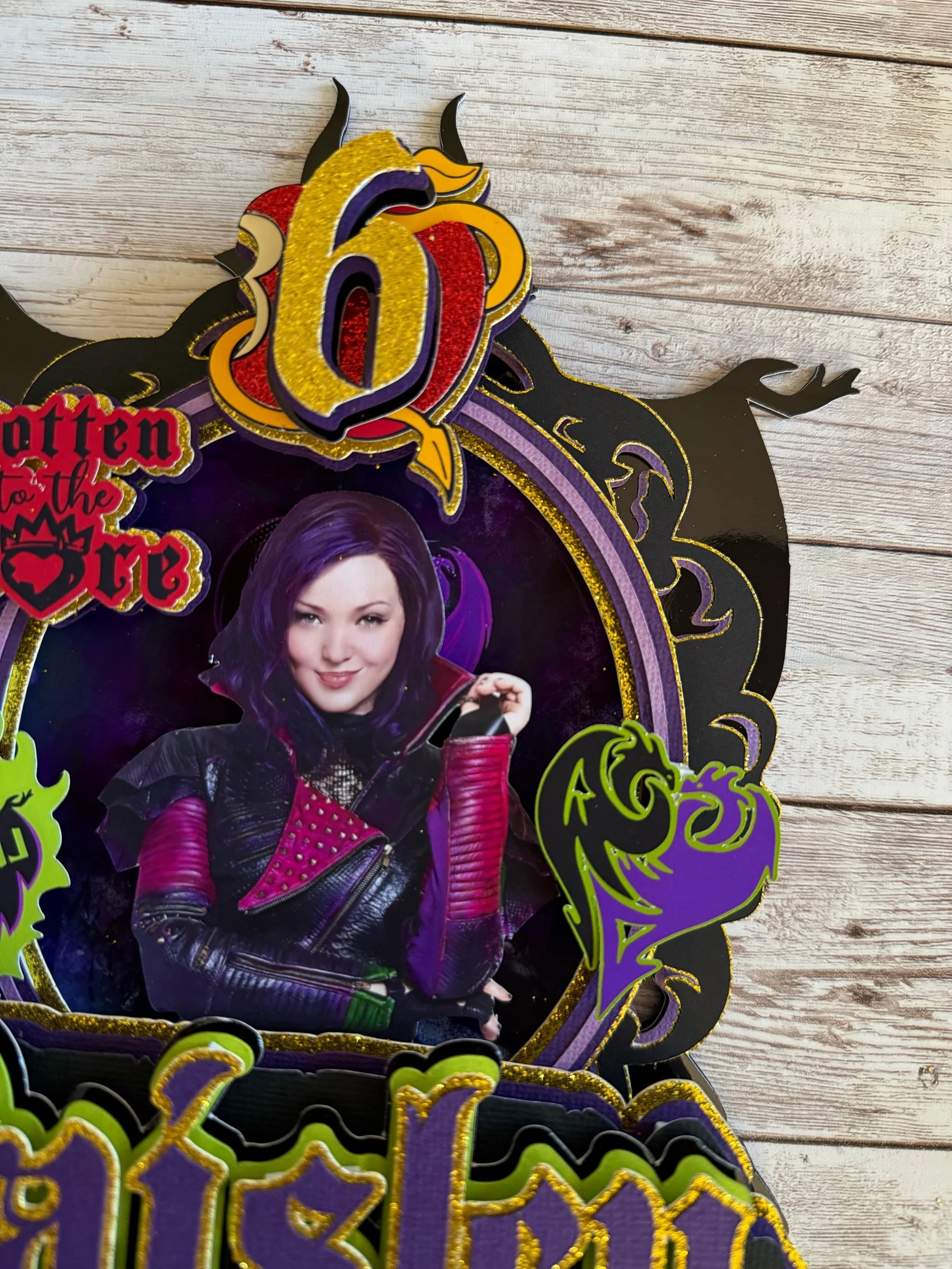 descendants cake topper