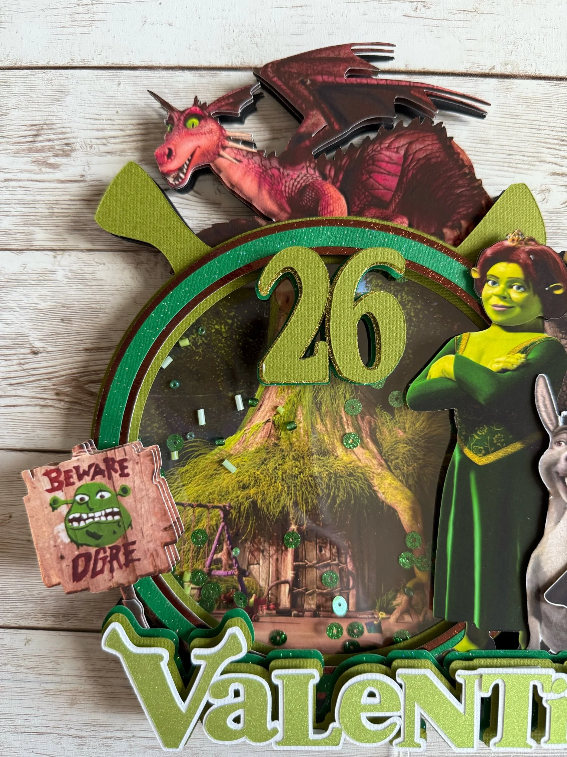 shrek cake topper