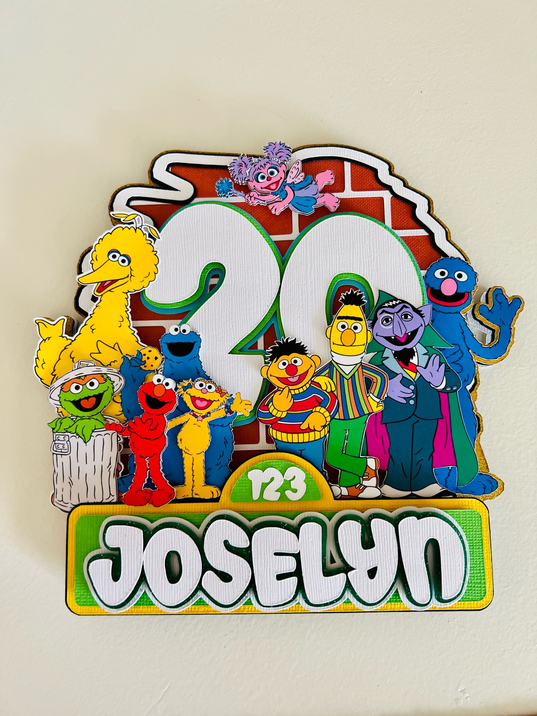 Sesame Street Cake Topper