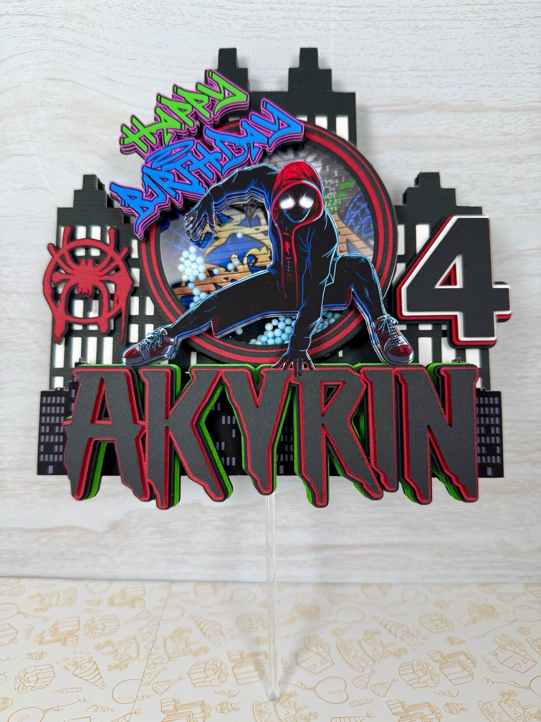 Miles Morales Cake topper