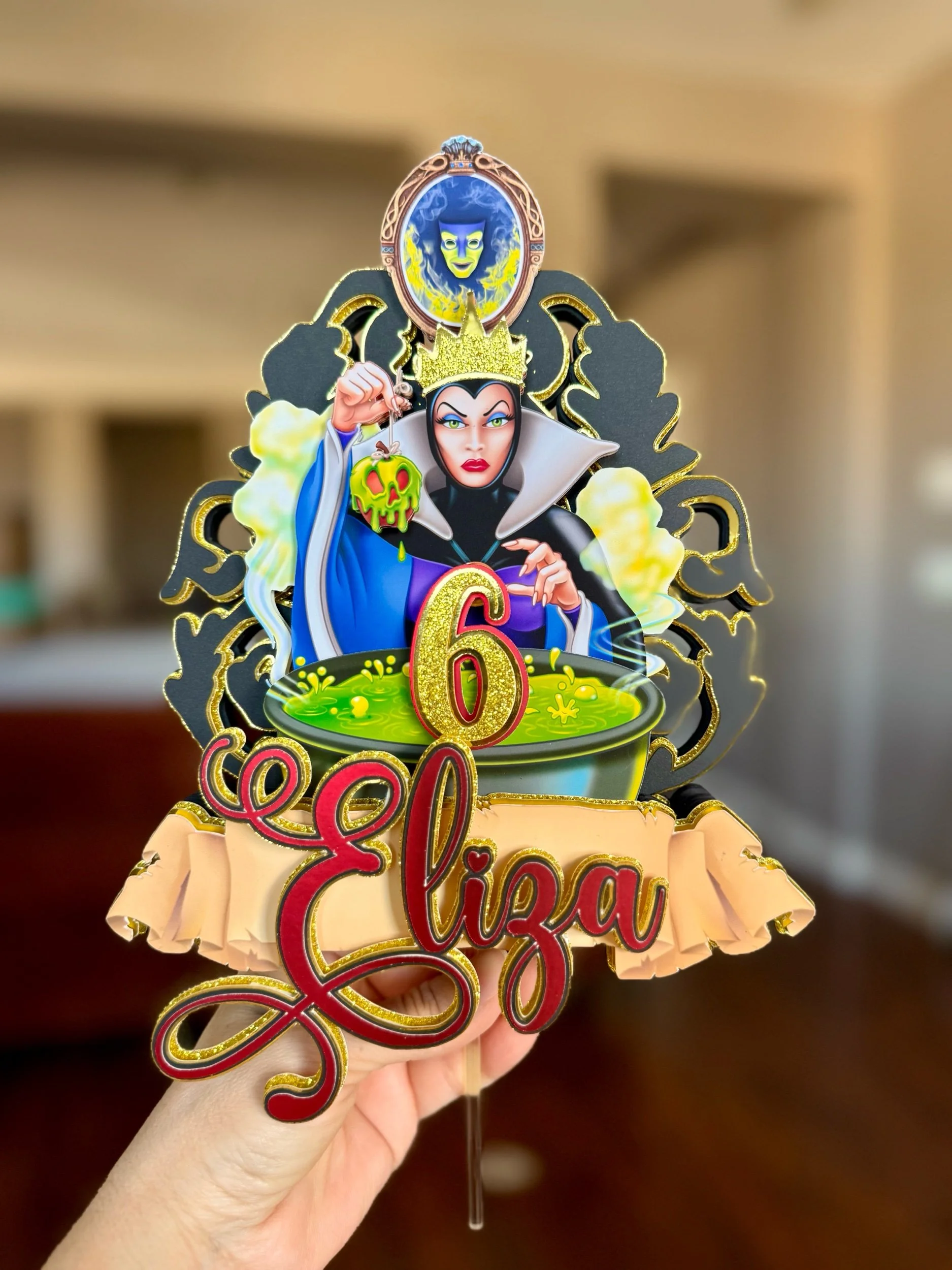 evil queen cake topper