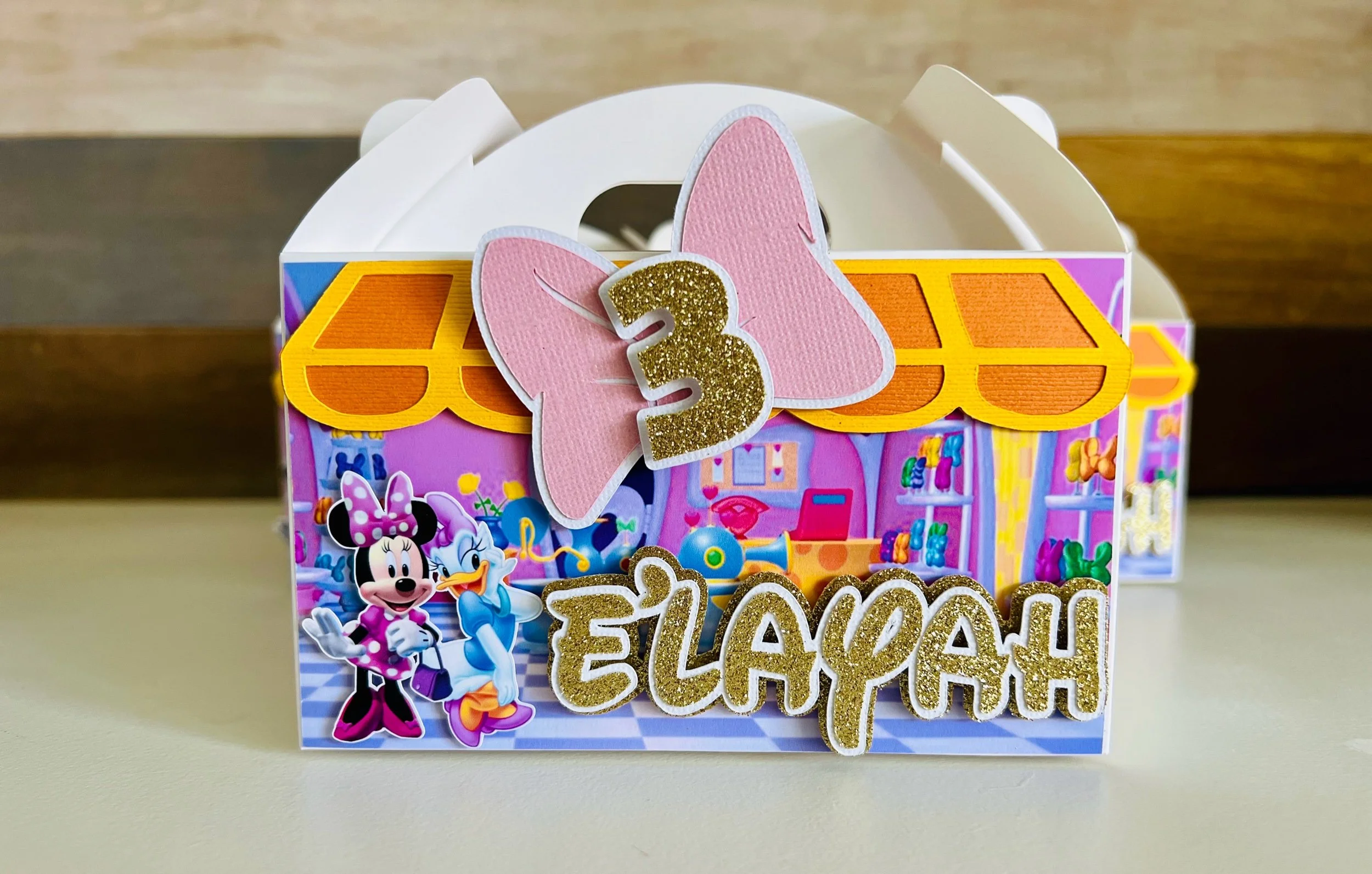 Personalized Minnie Bowtique Favor Boxes