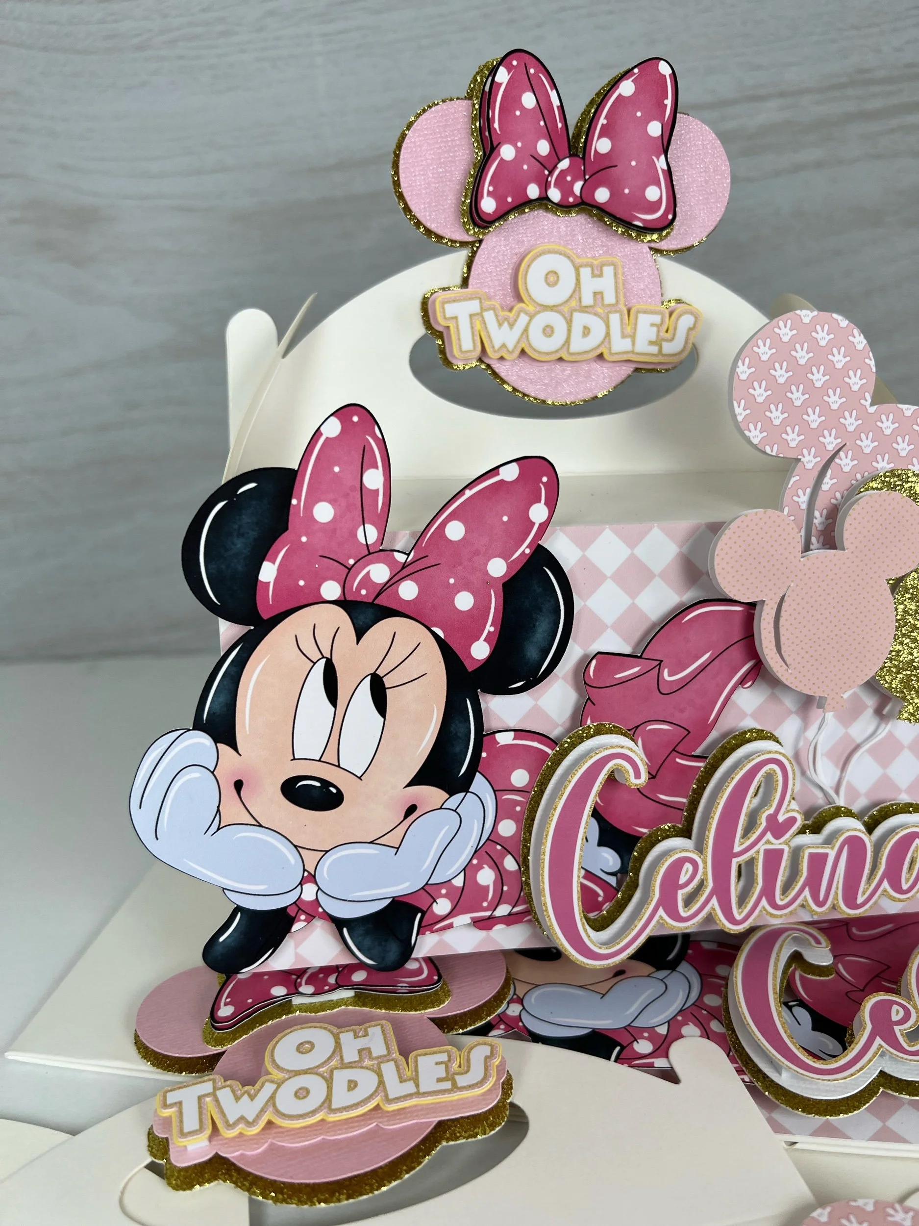 Minnie Mouse favor boxes