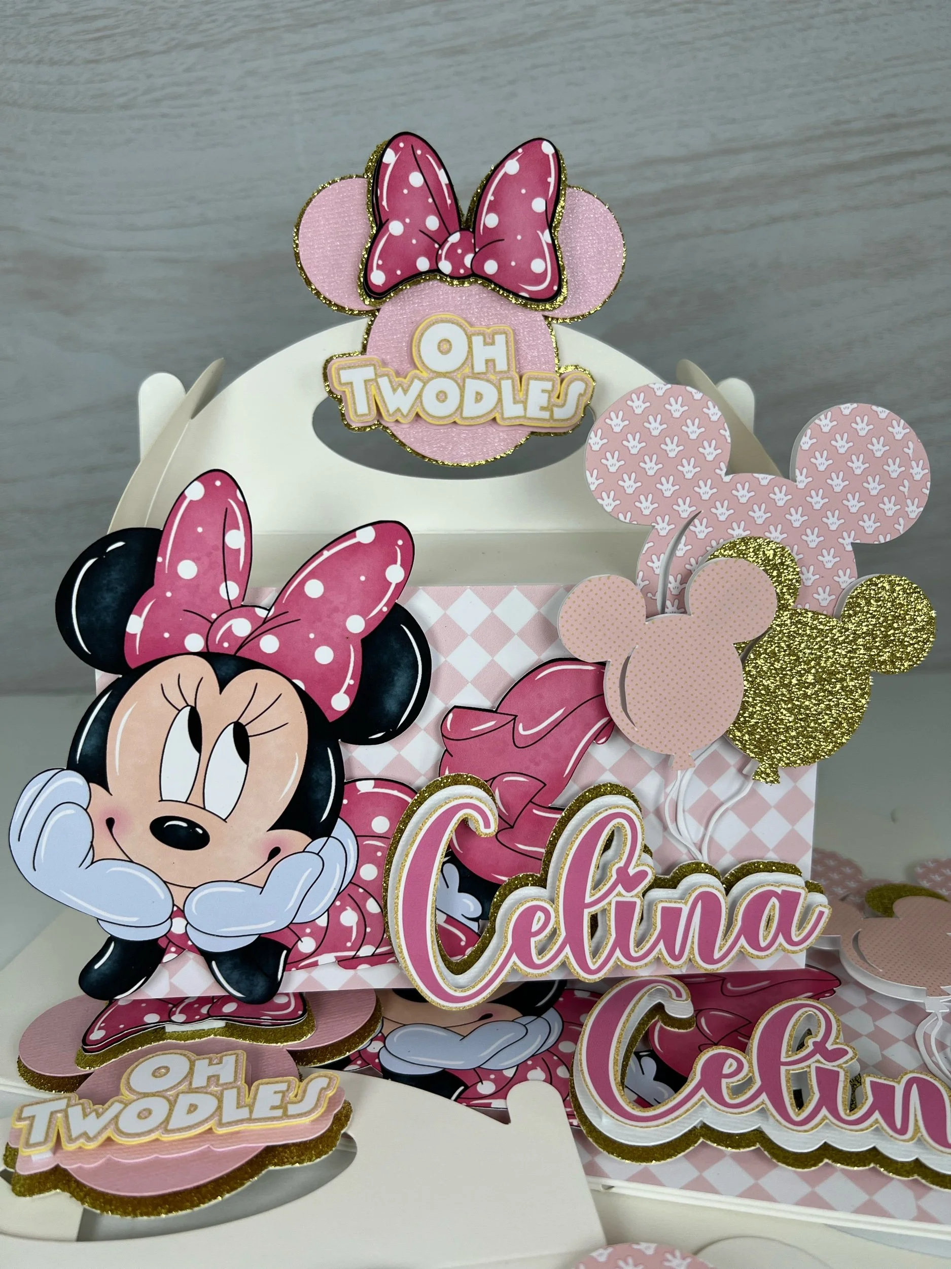 Personalized Minnie Favor Boxes