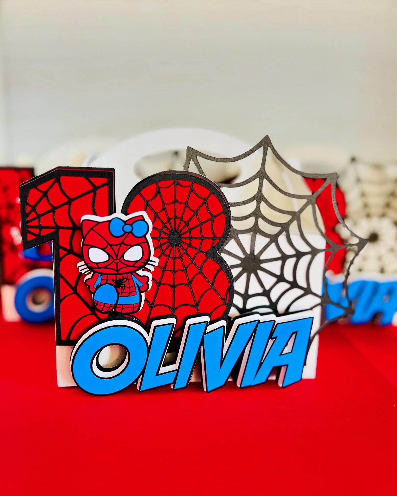Personalized Spider Kitty  Favor Boxes