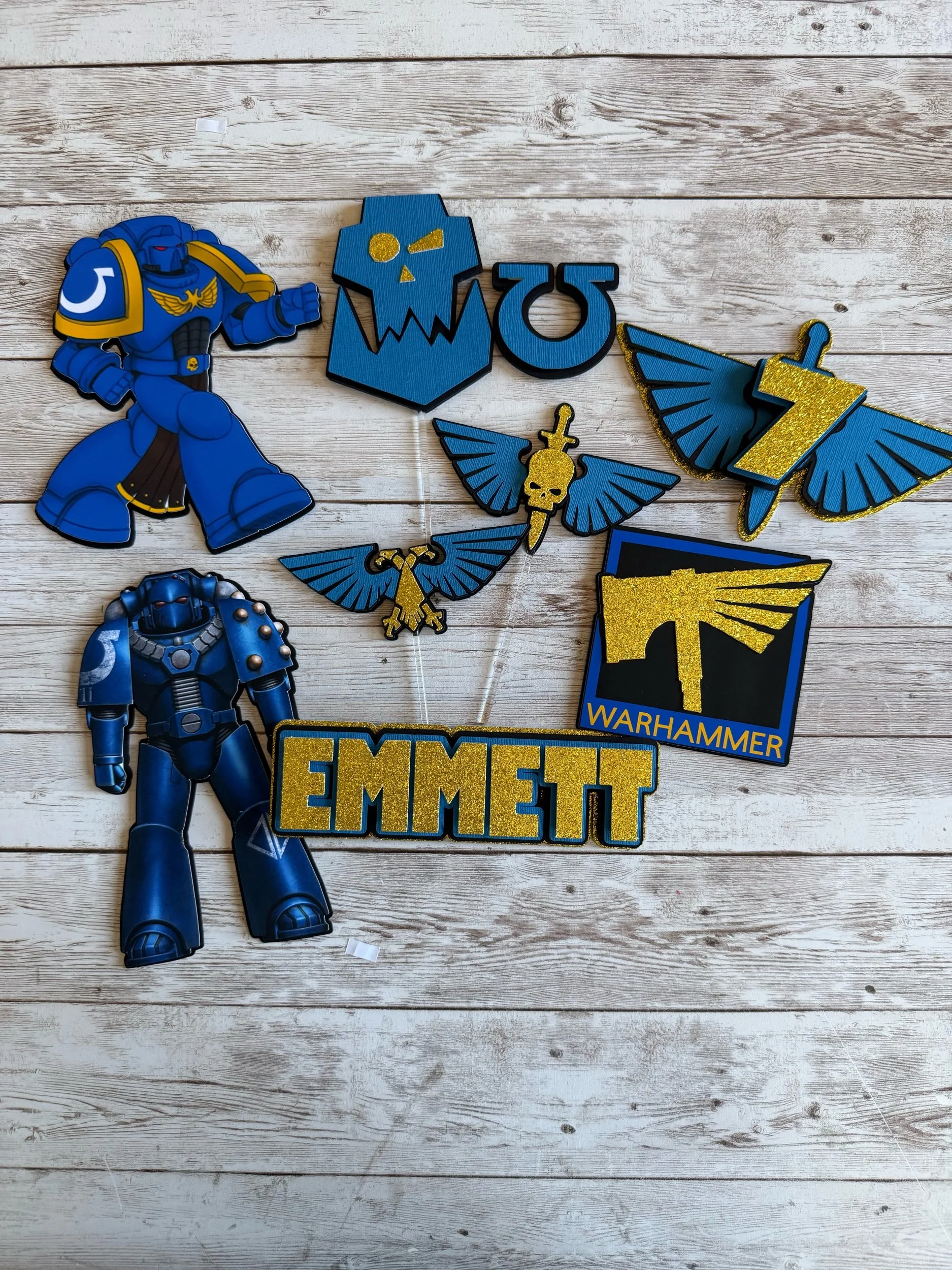 Warhammer Cake Topper Set