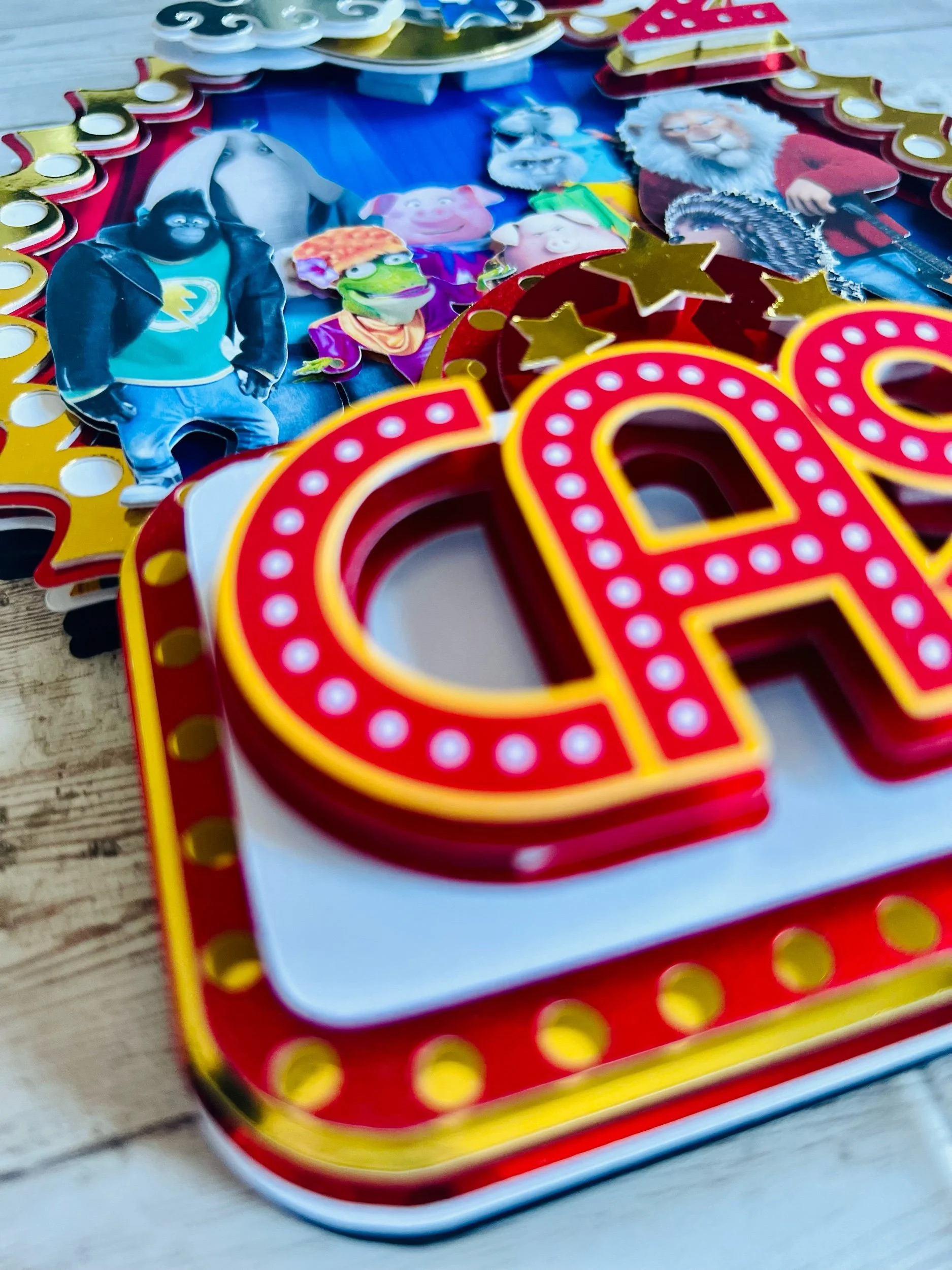 sing cake topper